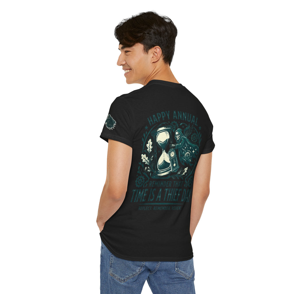 "Time Is A Thief Day" Premium Graphic Tee