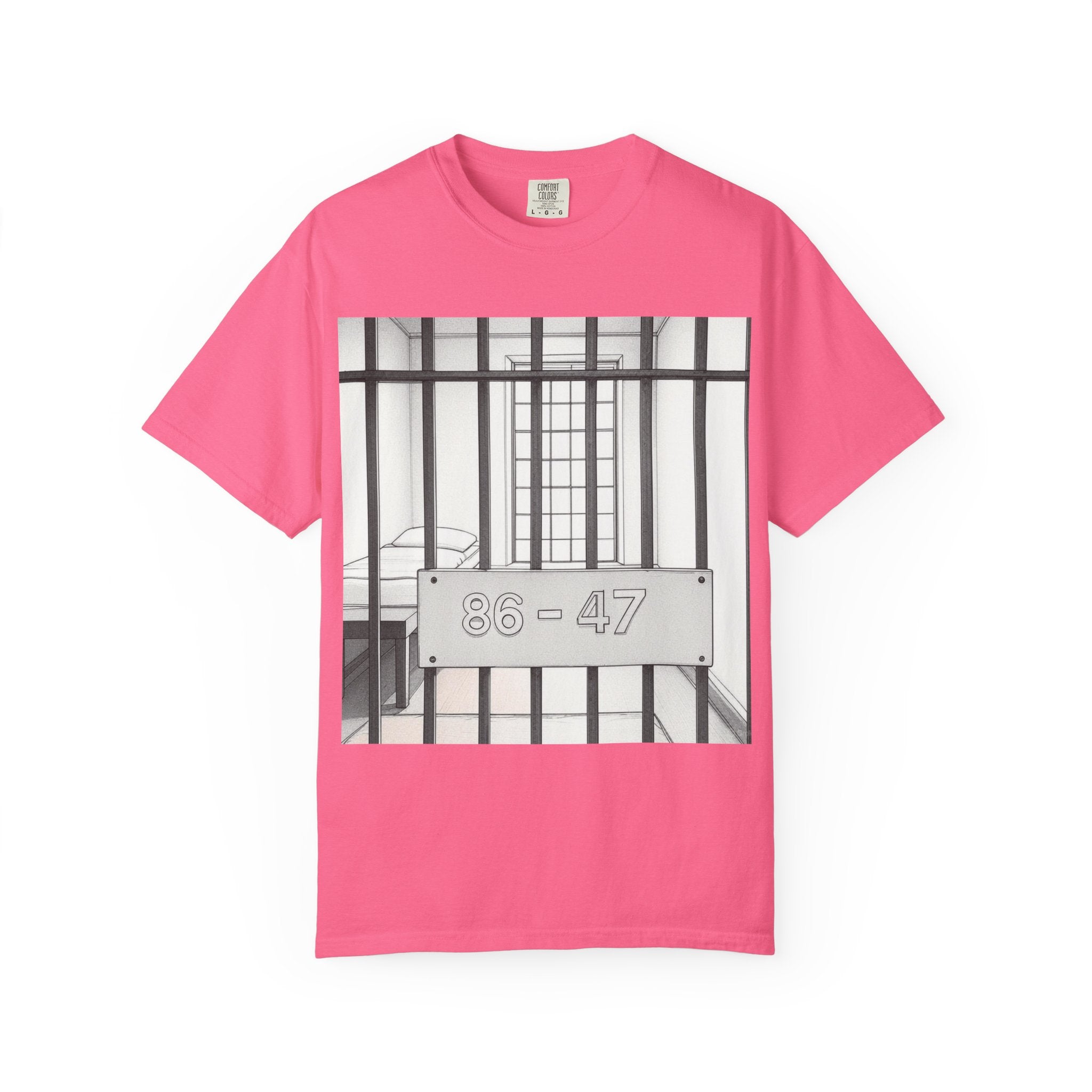 "86-47 Jail Cell" Unisex Garment-Dyed T-shirt