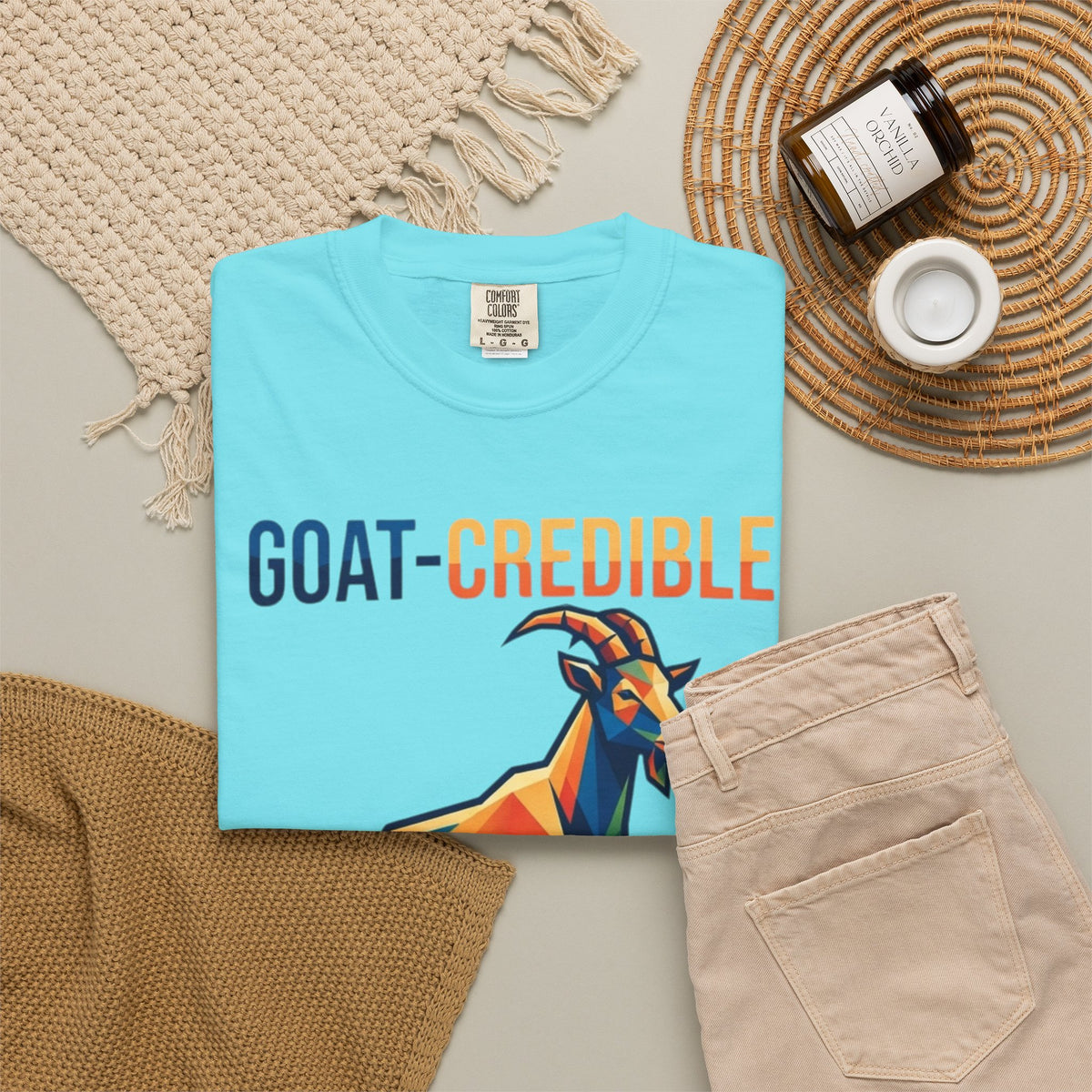 "Goat Credible" Unisex Garment-Dyed Tee