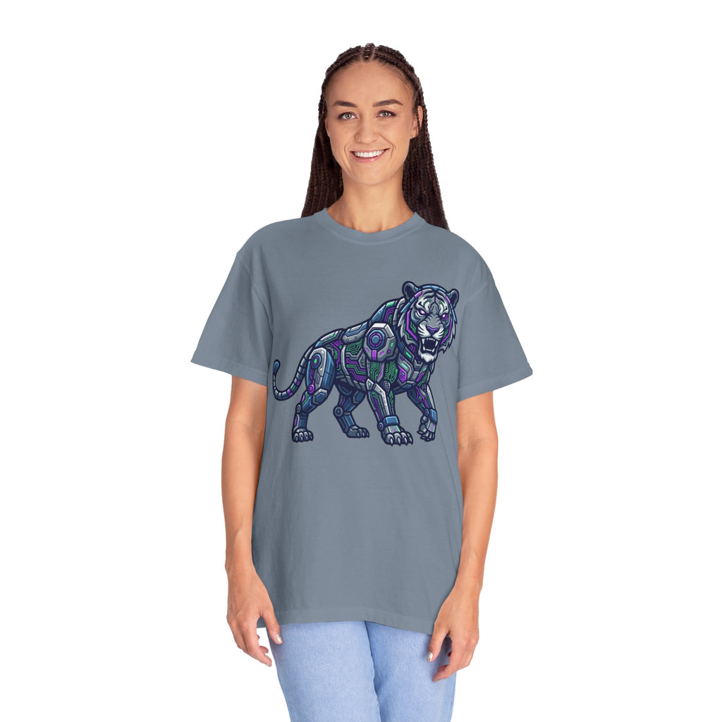 "Cyber Tiger" Unisex Garment-Dyed Tee