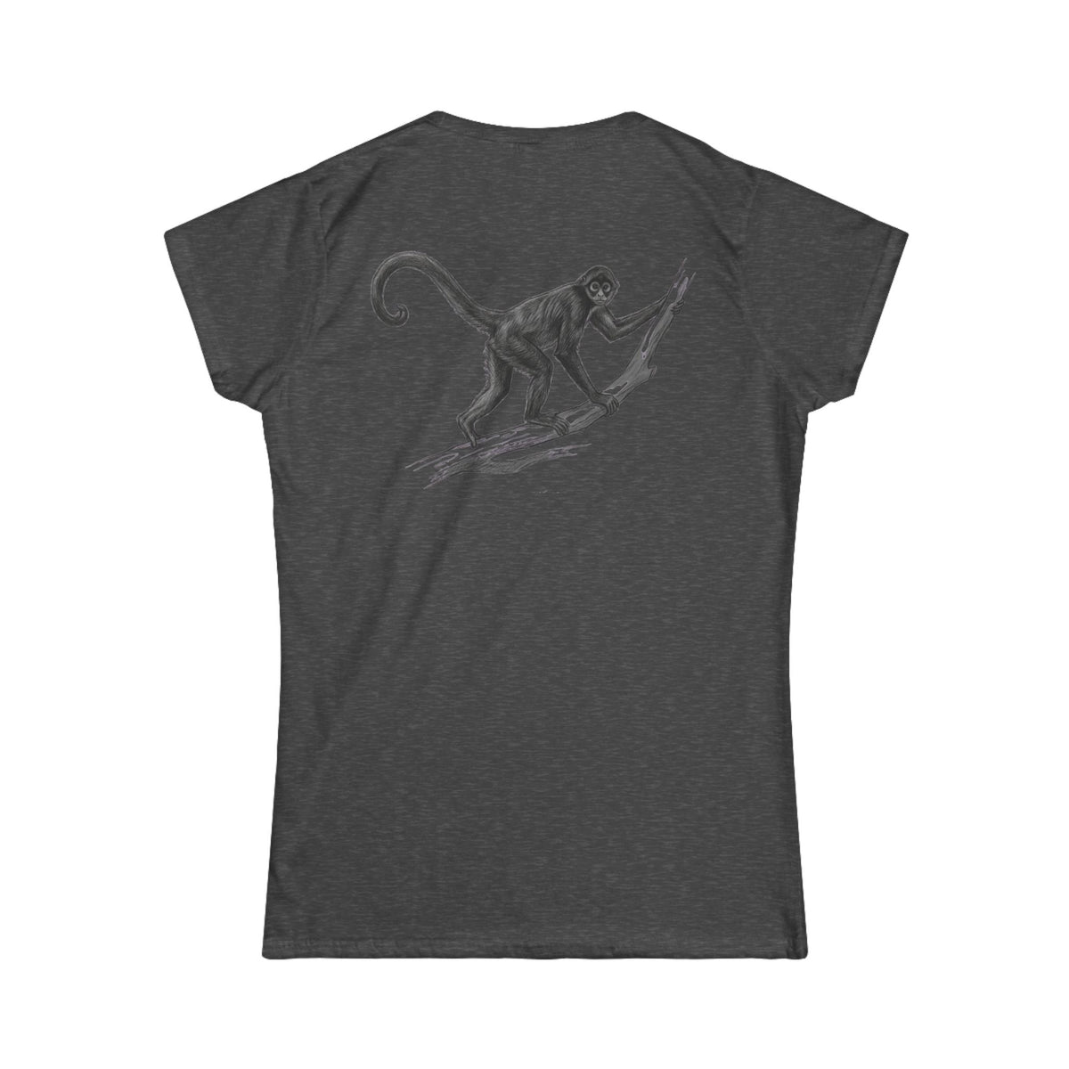 "Pencil Sketch Art Spider Monkey" Women's Tee