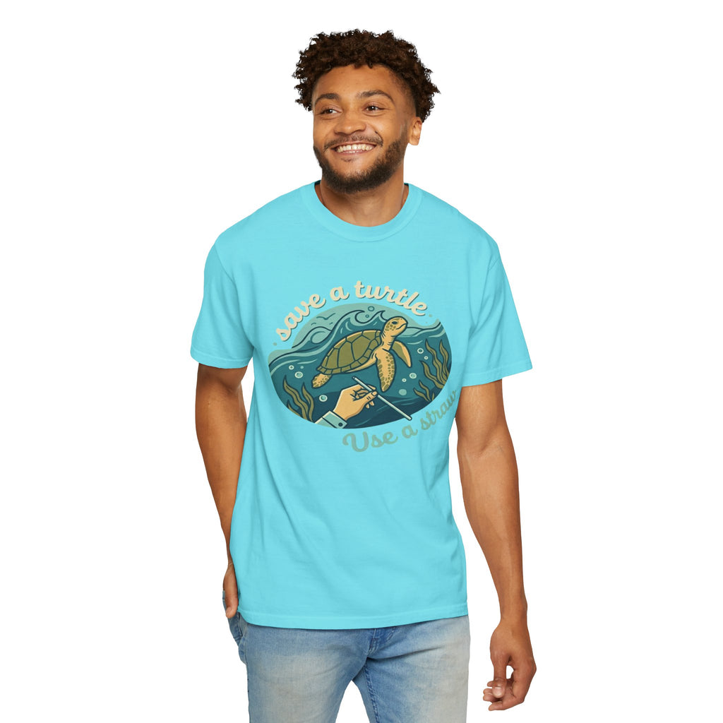 "Save a Turtle" Unisex Garment-Dyed Tee
