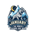 "January Legend" Sticker