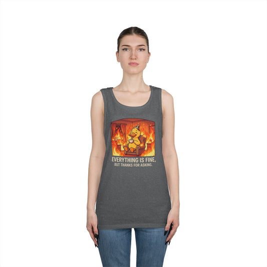 Color: Graphite Heather | Everything Is Okay Tank Top