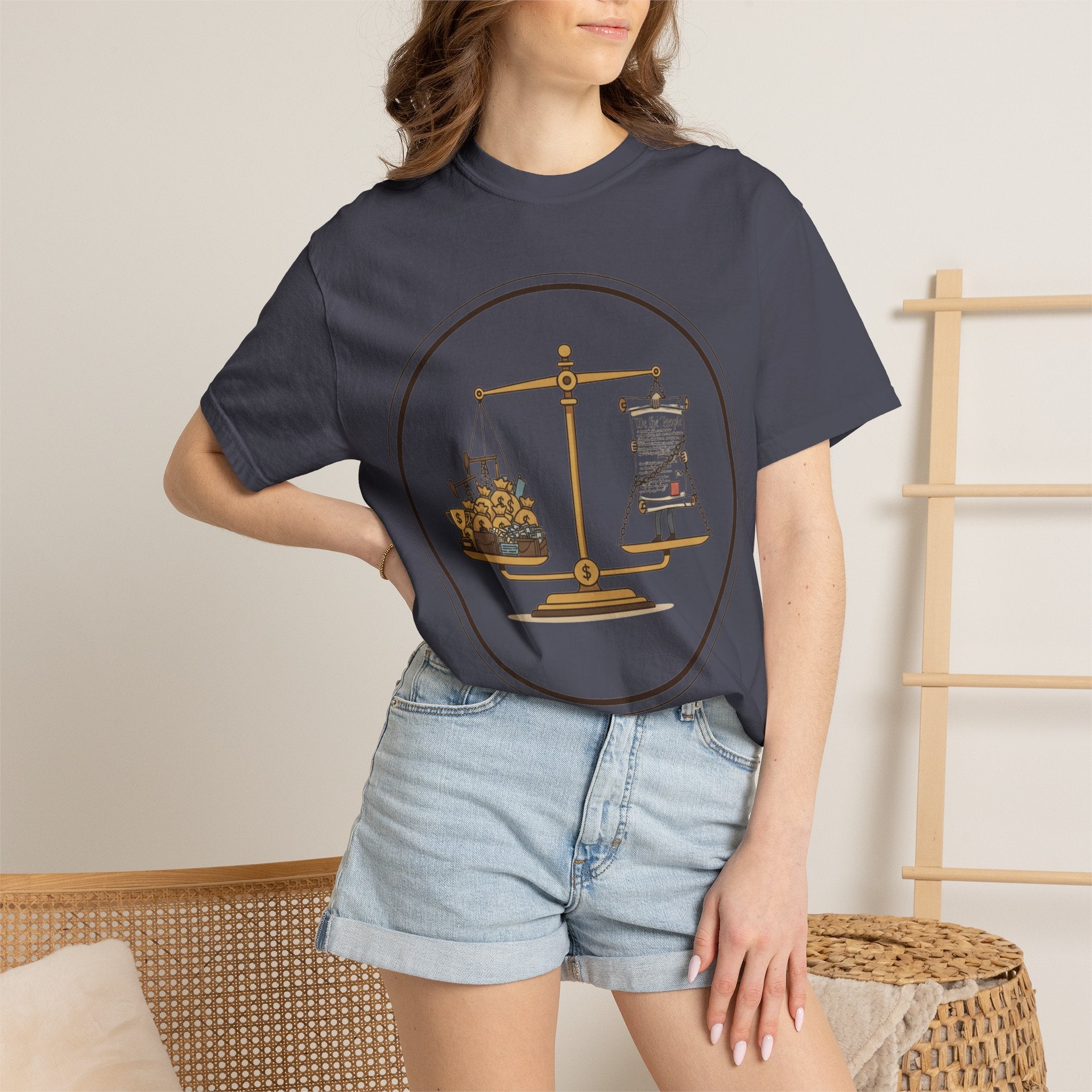 "The Economic Balance" Unisex Garment-Dyed T-shirt
