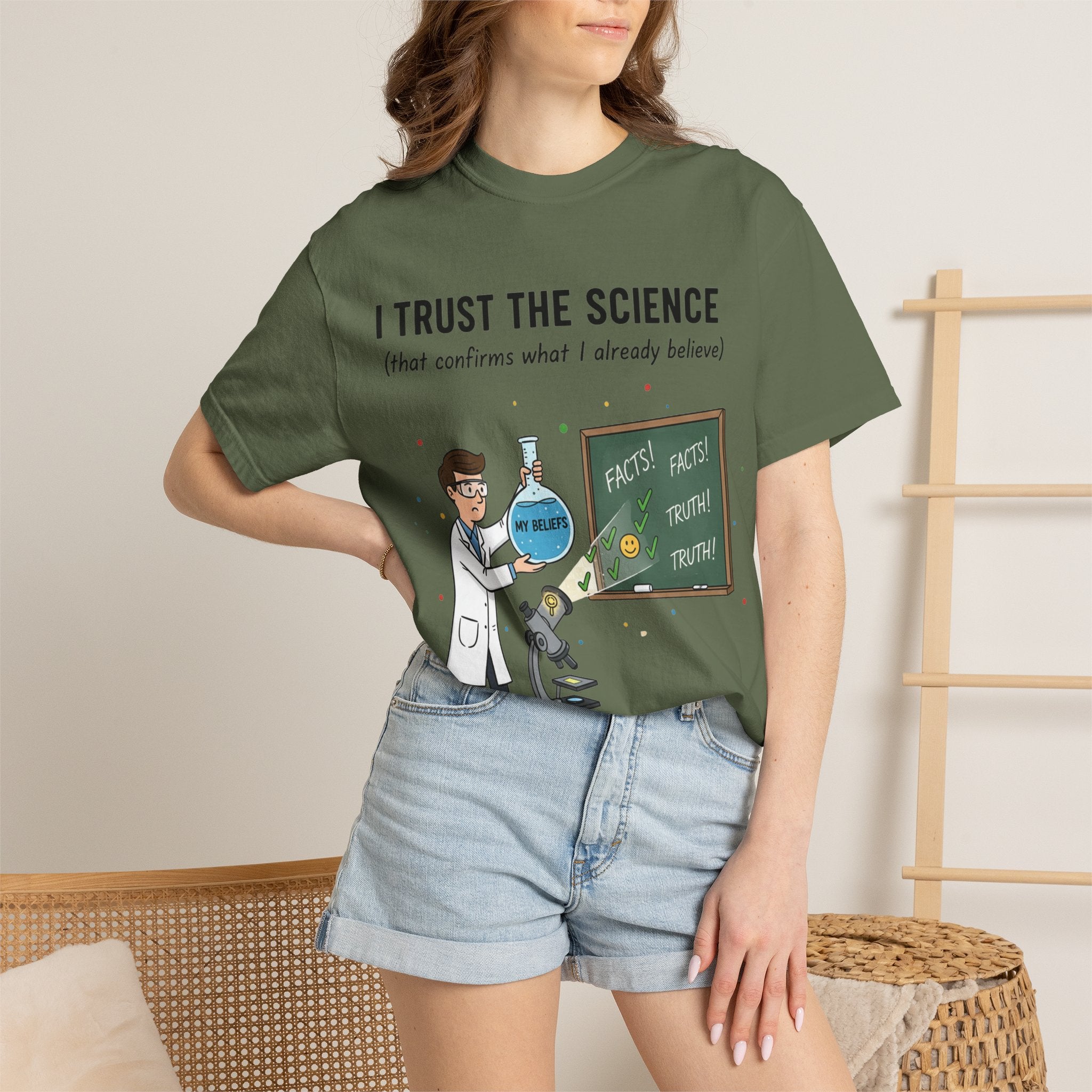 "I Trust The Science" Unisex Garment-Dyed T-shirt