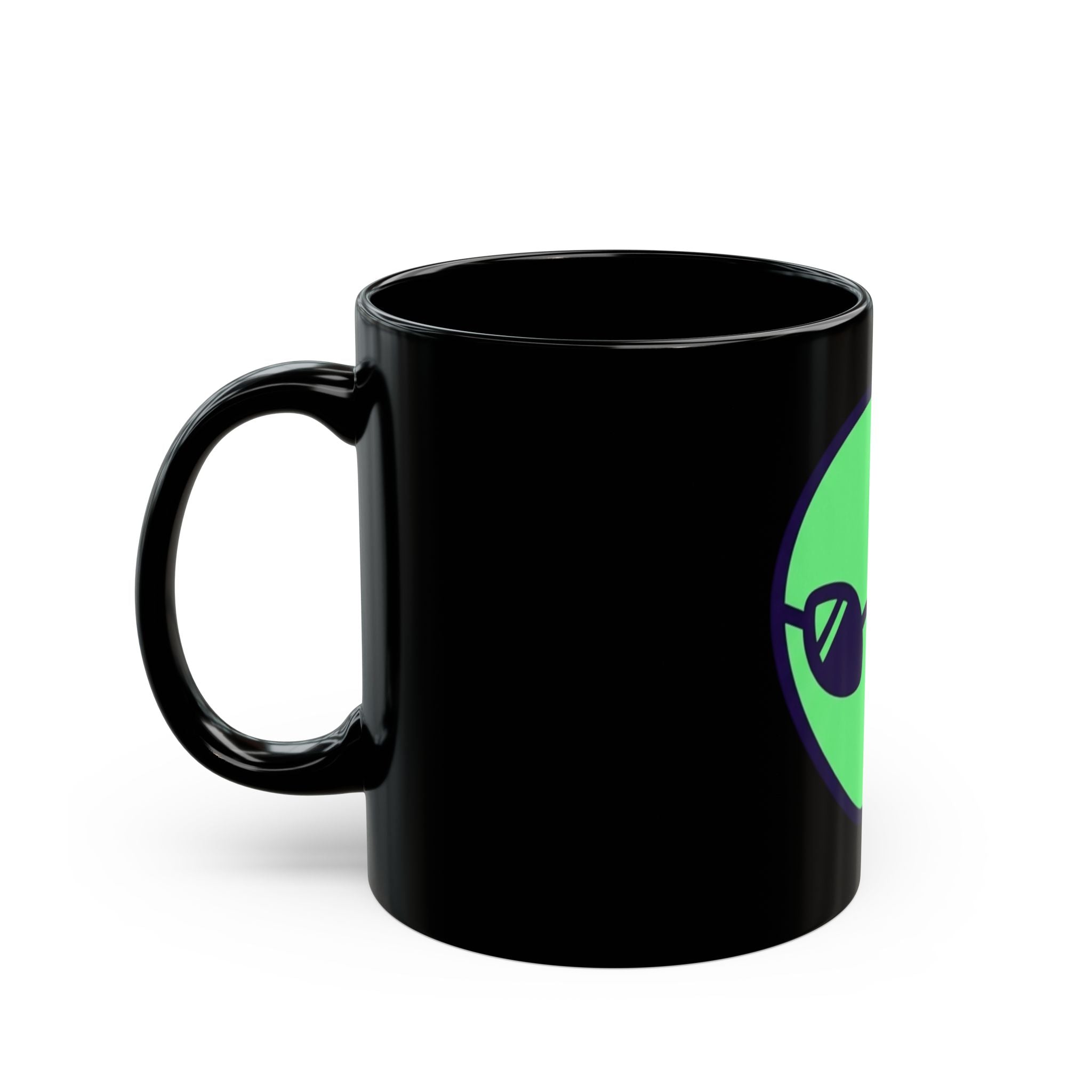 "Drunk Alien" Black Ceramic Mug — Graphic