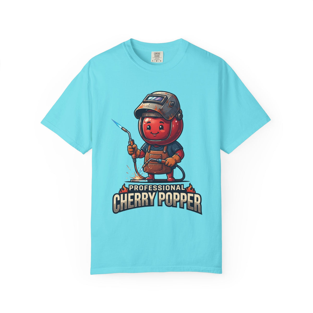 Color: Lagoon Blue | Professional Cherry Popper Unisex Garment-Dyed Tee