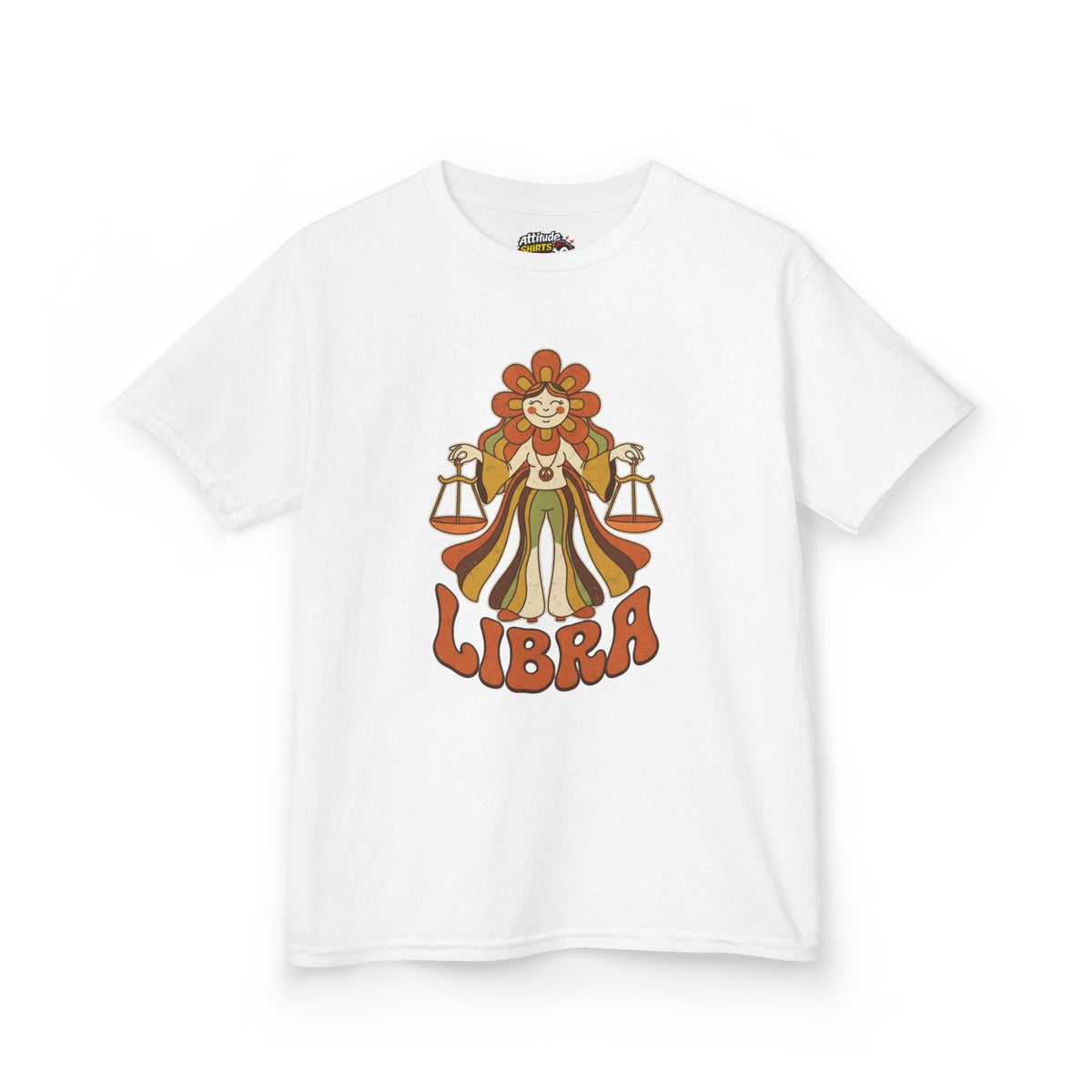 "Retro Mascot Groovy Libra" Kids Tee