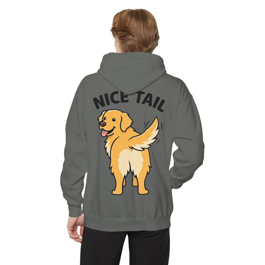 "Nice Tail" Garment-Dyed Hoodie