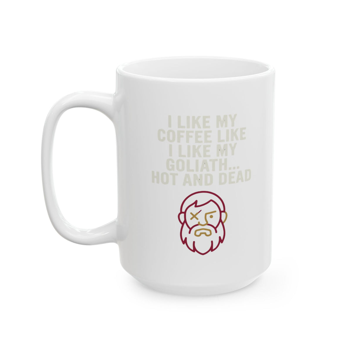 "Good Book Series Coffee Hot and Dead" White Ceramic Mug