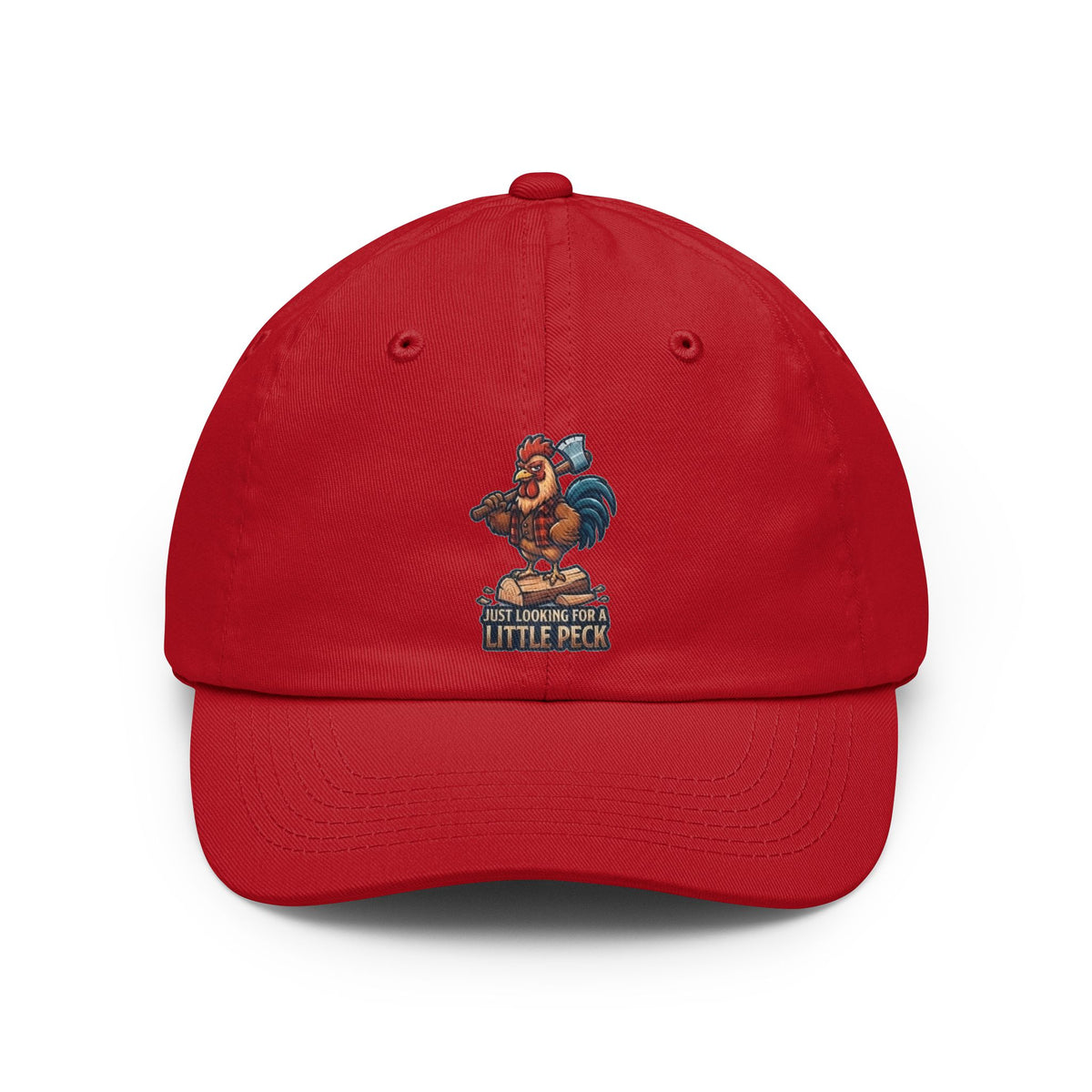 Color: Red | Looking For A Little Peck Dad Hat