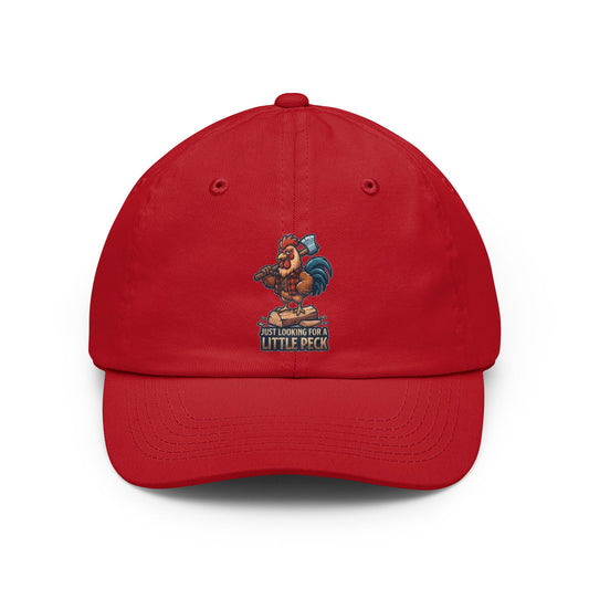 Color: Red | Looking For A Little Peck Dad Hat