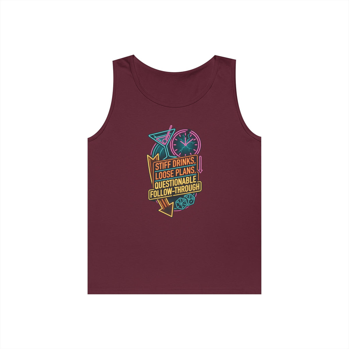 "Stiff Drinks Loose Plans" Tank Top