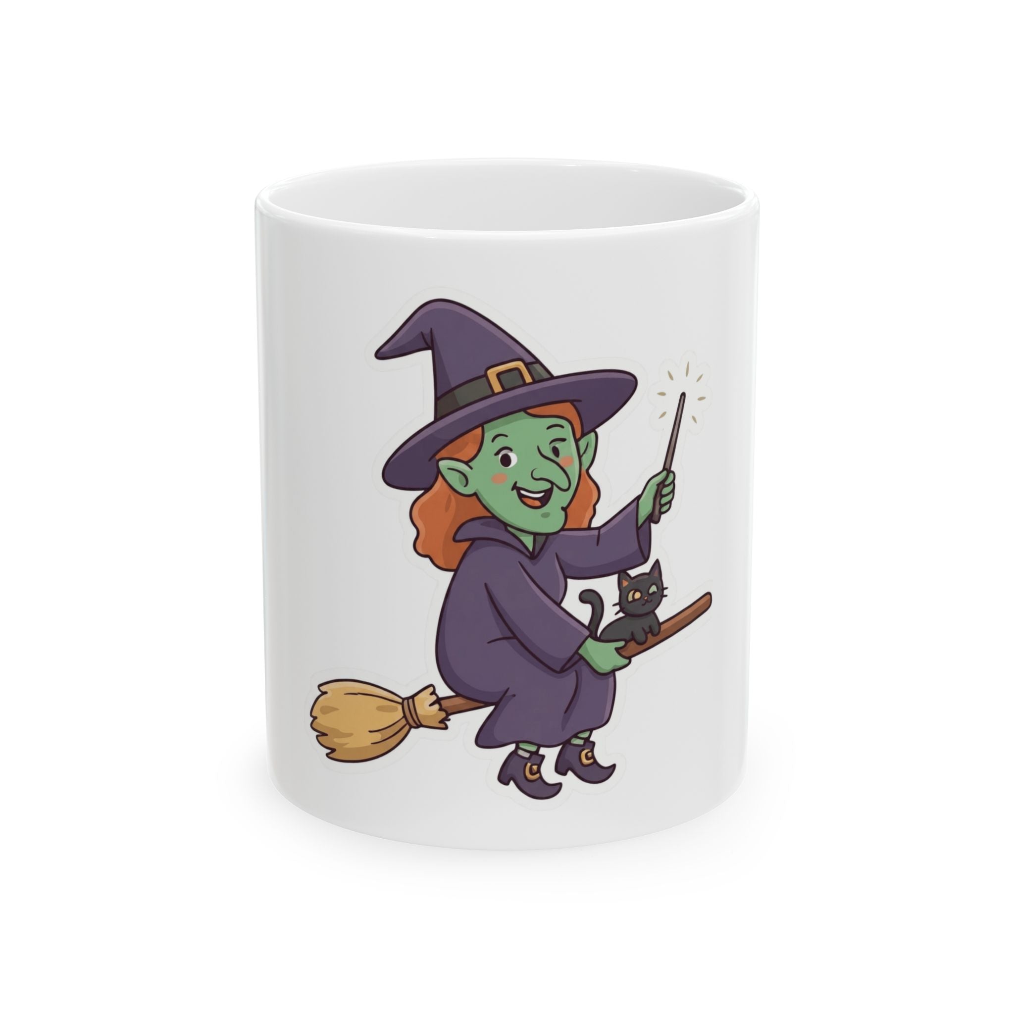 "Witch" White Ceramic Mug