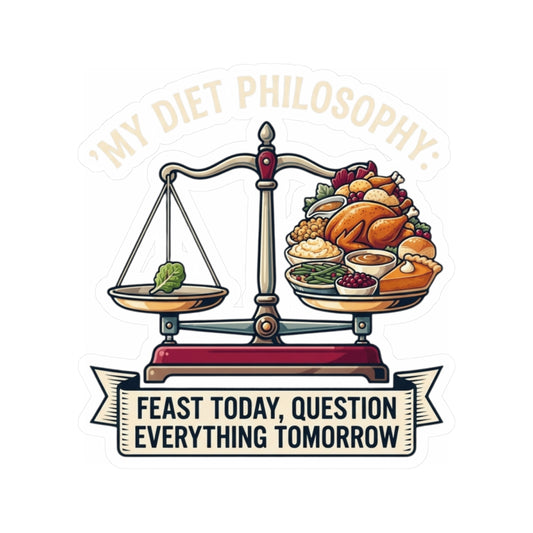 "My Diet Philosophy" Sticker — Main