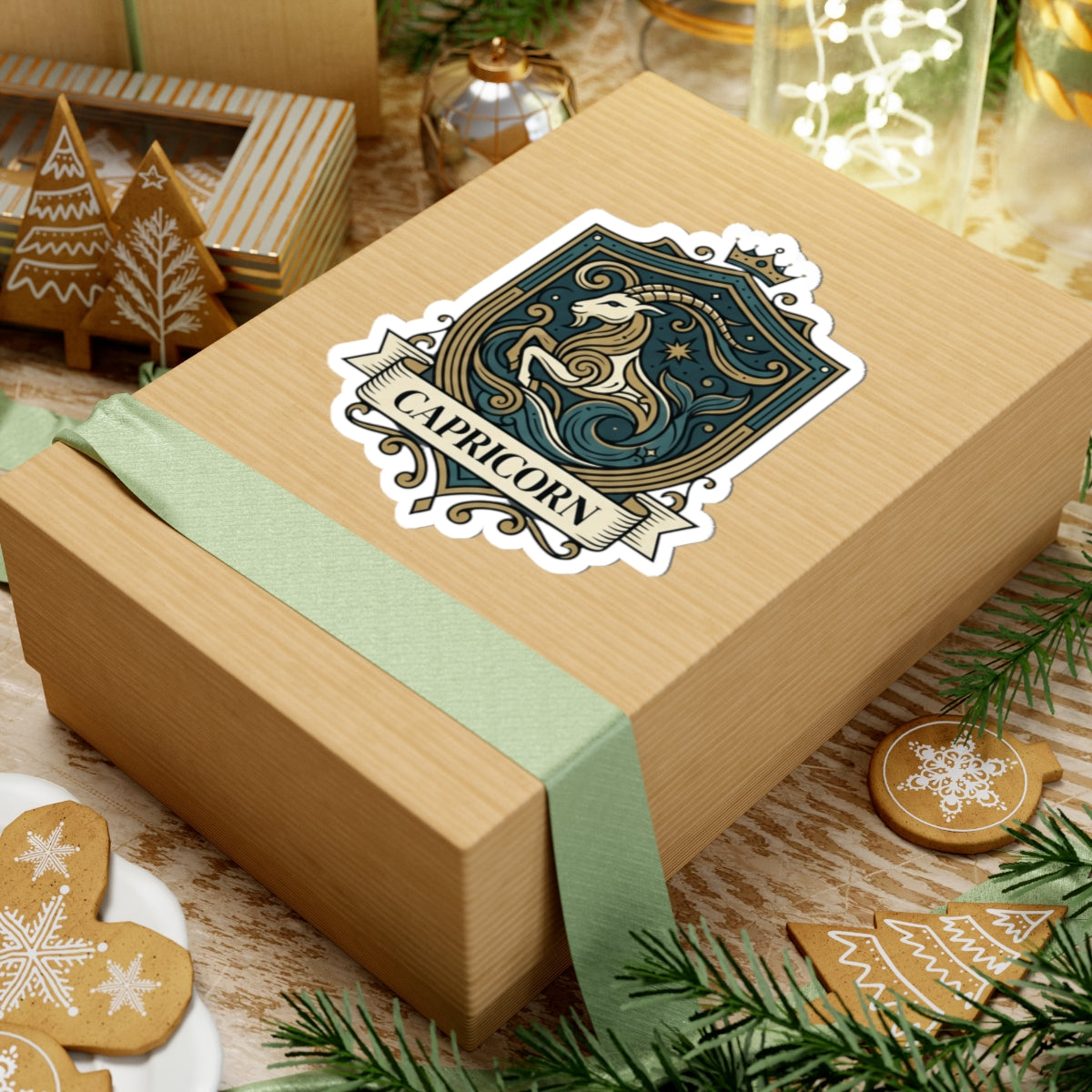 "Capricorn- The Sea-Goat Crest" Sticker — Main