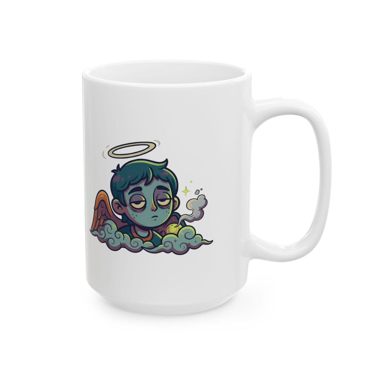 "Hark The Herald Angels" White Ceramic Mug — Graphic