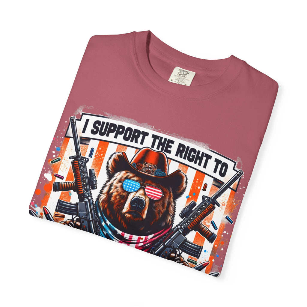 "The Right to Arm Bears" Unisex Garment-Dyed T-shirt