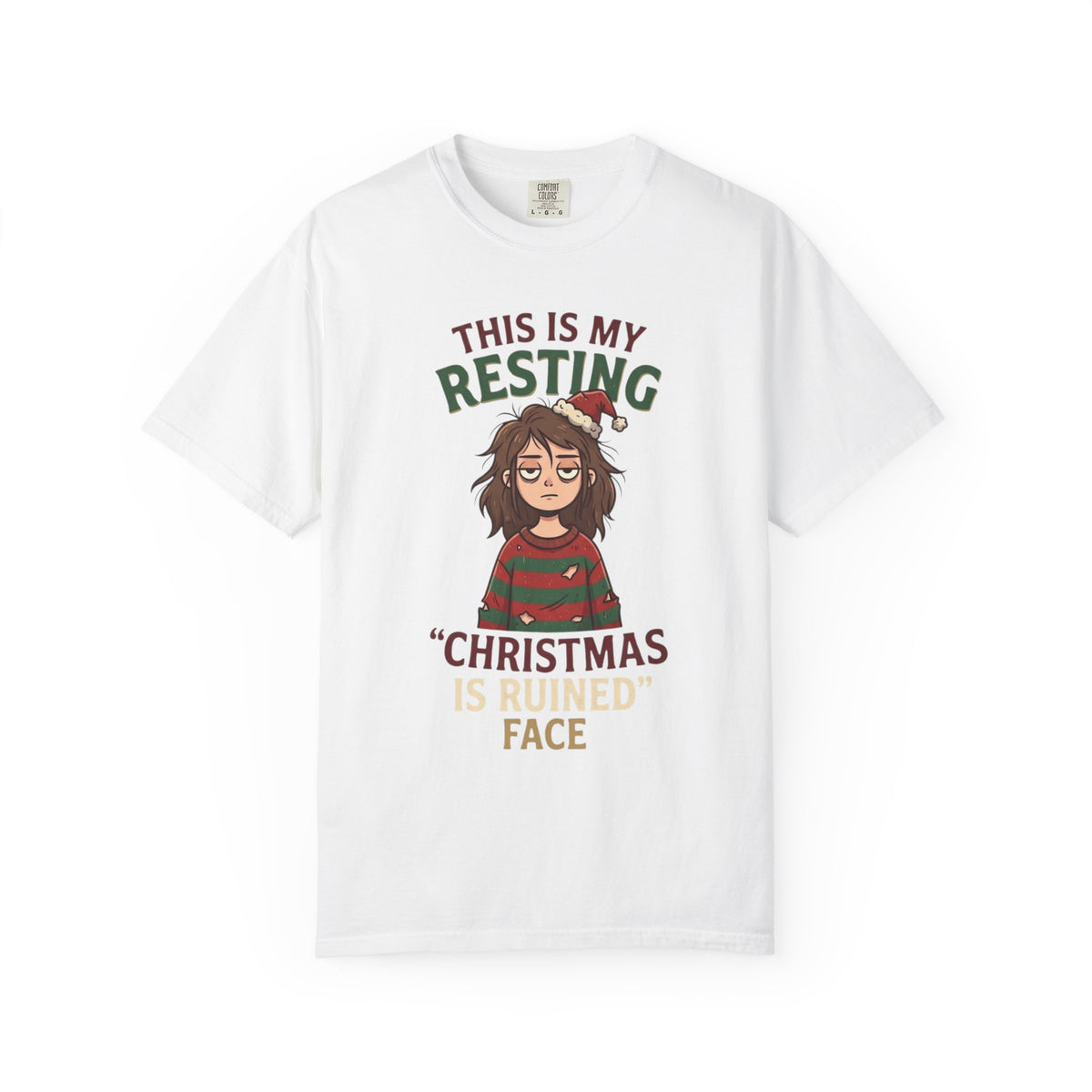 "Christmas Is Ruined" Unisex Garment-Dyed Tee
