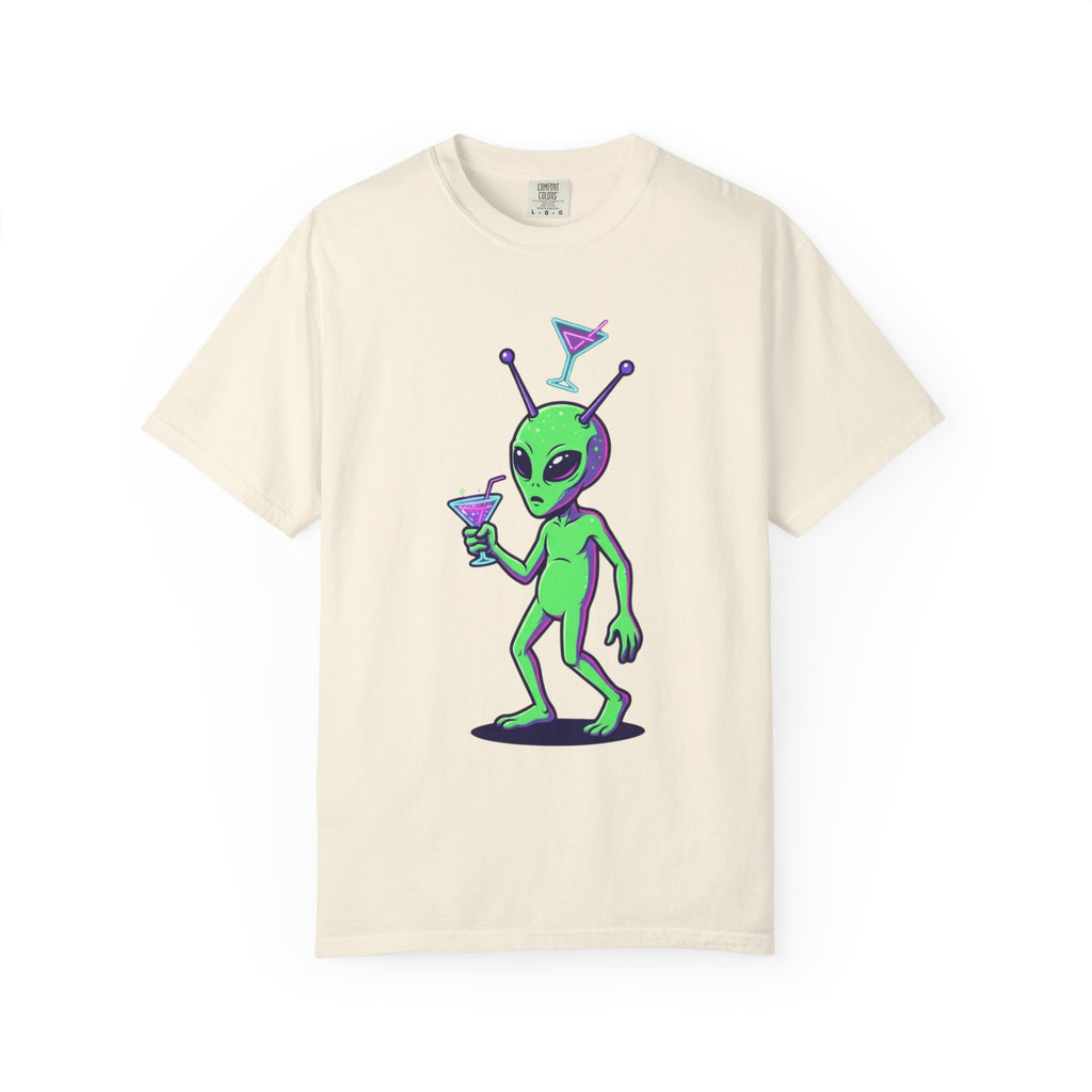 "Drunk Alien" Unisex Garment-Dyed Tee