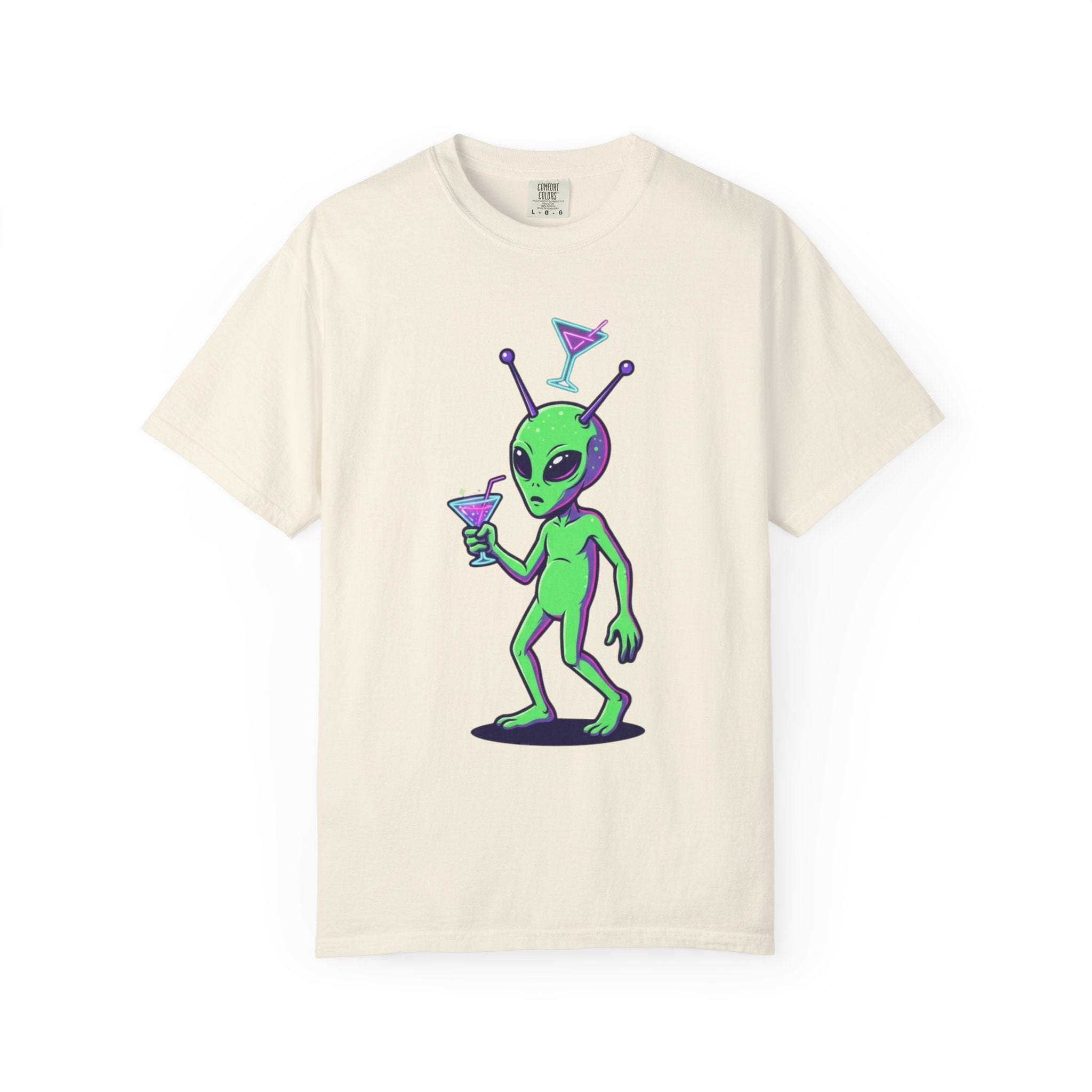"Drunk Alien" Unisex Garment-Dyed Tee