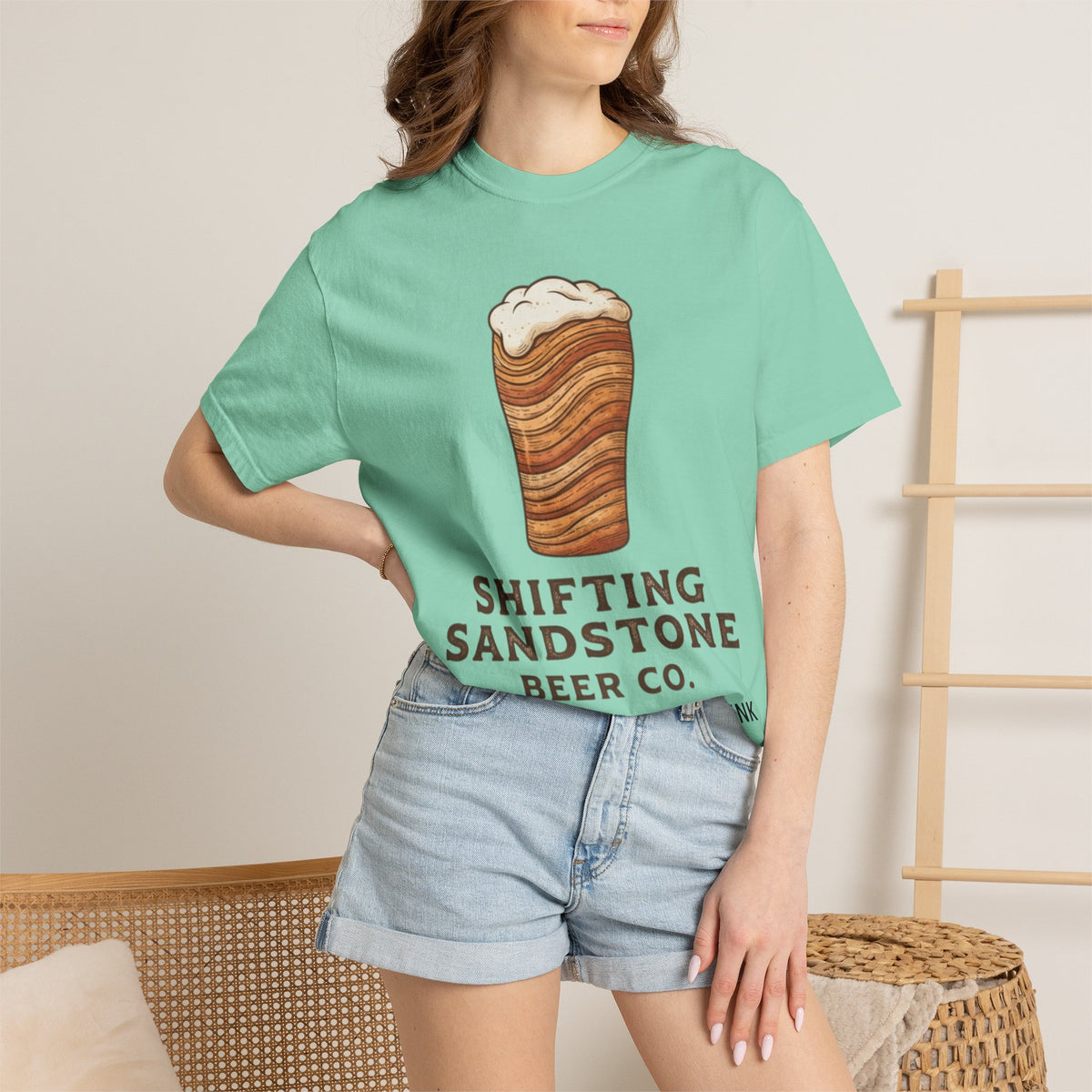 "Shifting Sandstone Beer Co." Unisex Garment-Dyed Tee