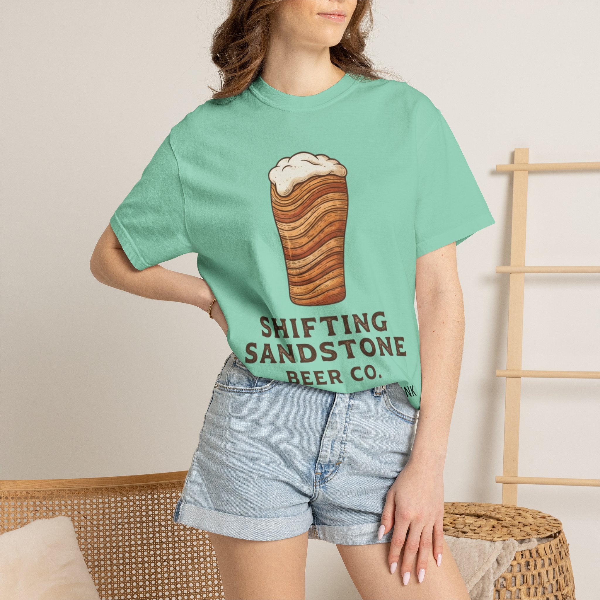 "Shifting Sandstone Beer Co." Unisex Garment-Dyed Tee