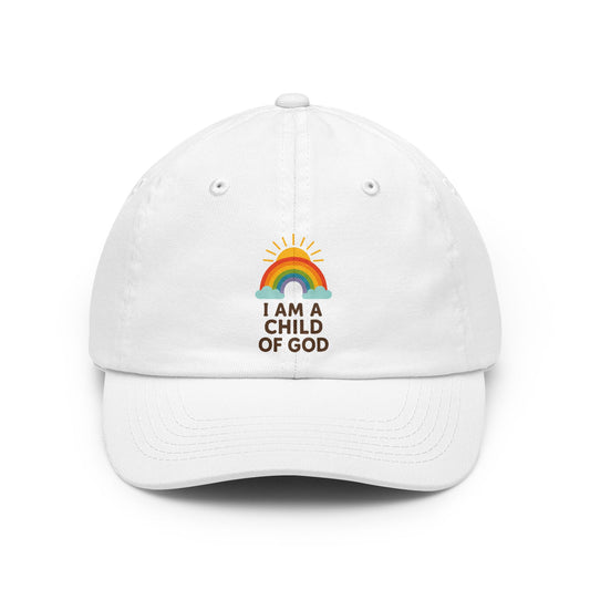 Color: White | I Am A Child of God Dad Hat