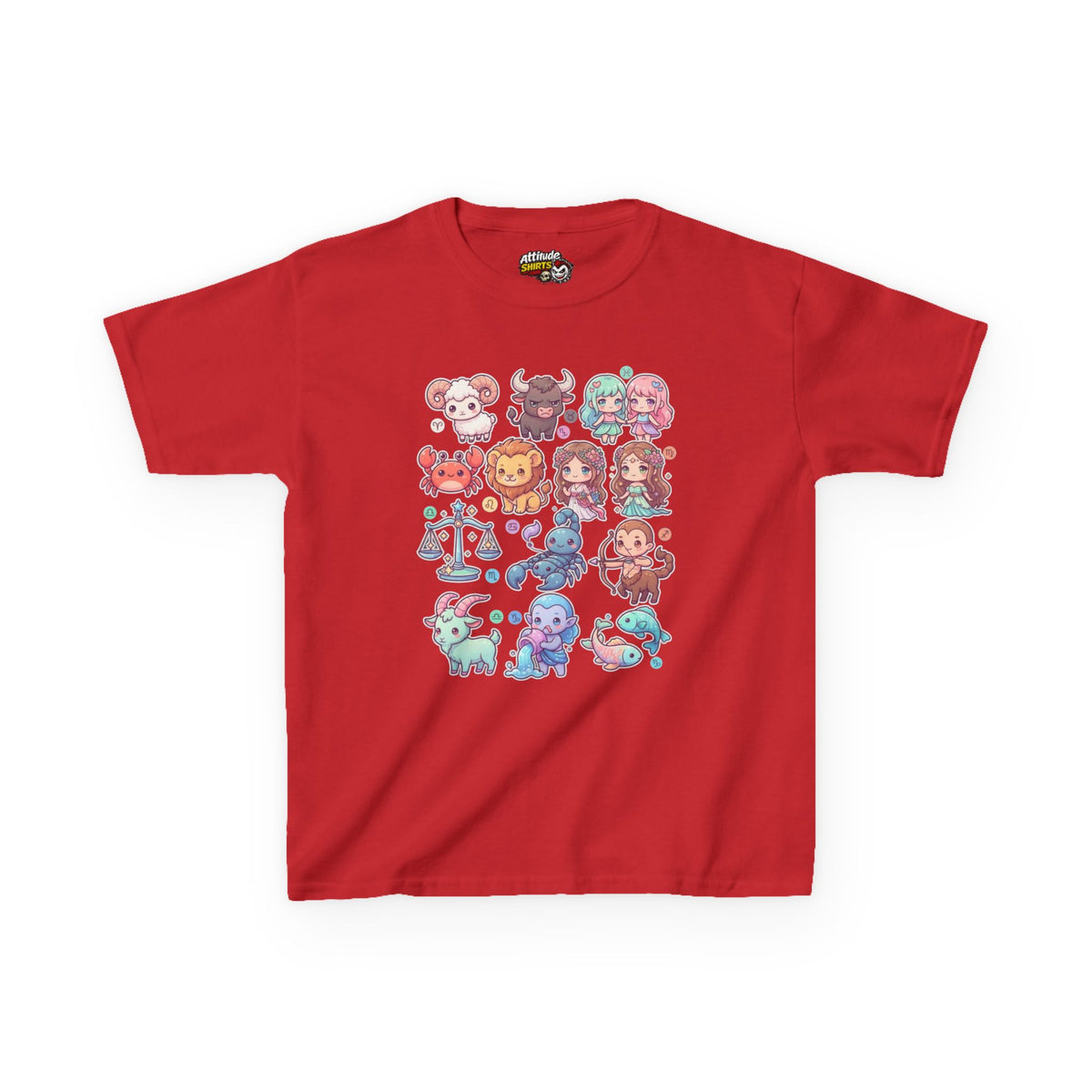 "Cute Chibi Zodiac" Kids Tee
