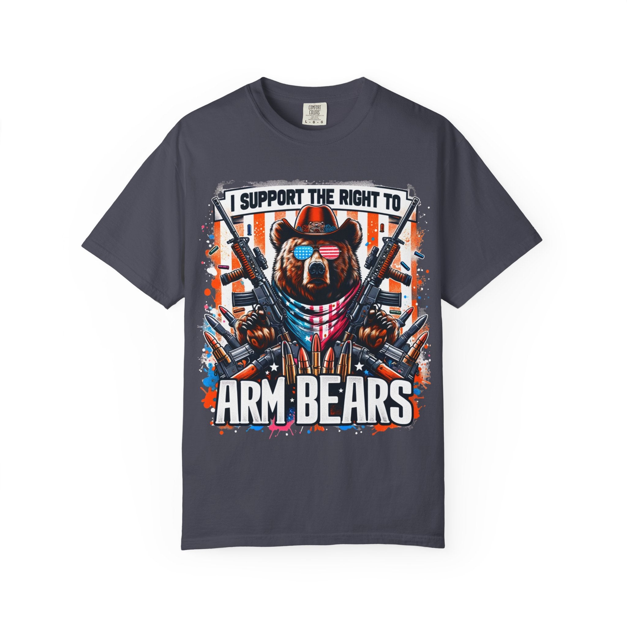 "The Right to Arm Bears" Unisex Garment-Dyed T-shirt