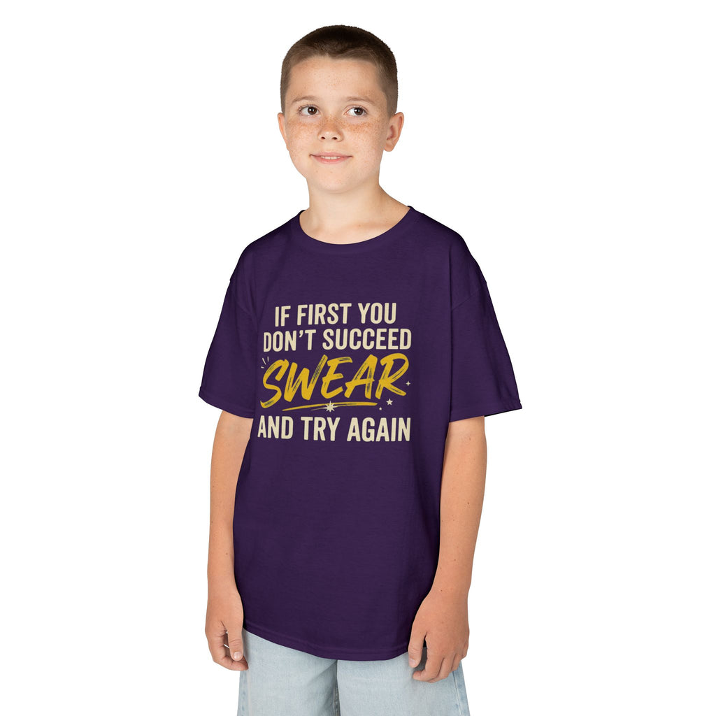 "Swear And Try Again" Kids Tee