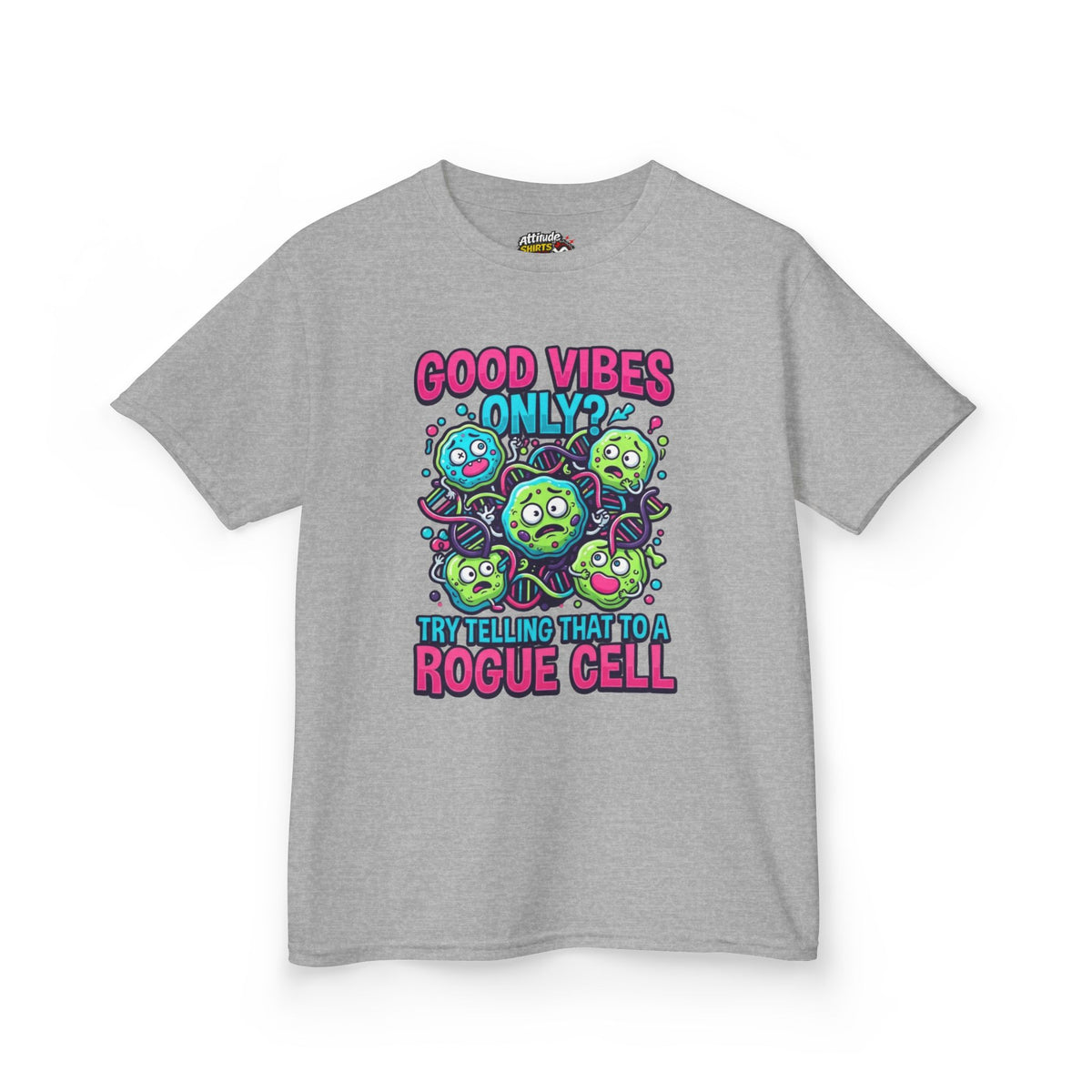 Color: Sport Grey | Good Vibes Only Kids Tee