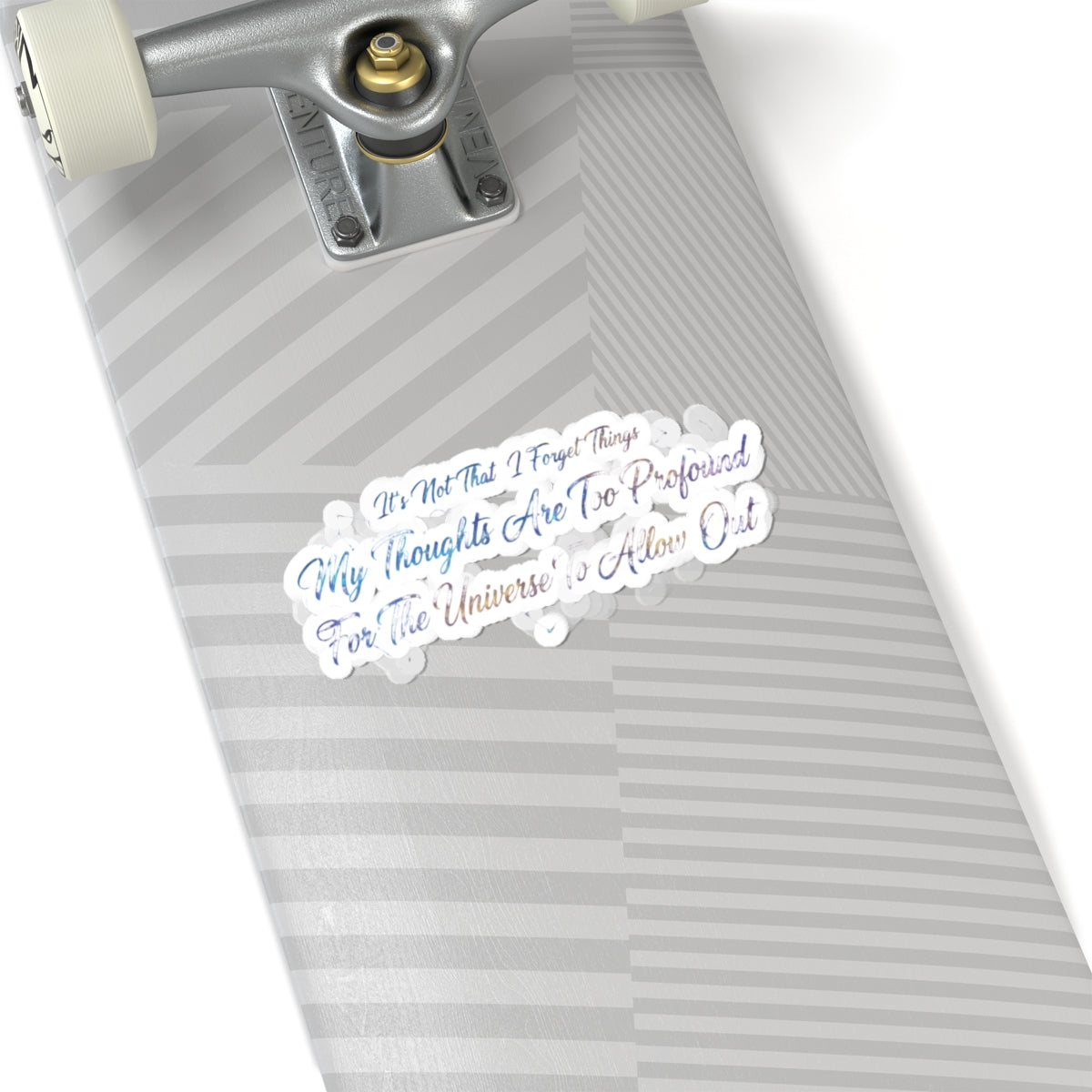 Profound Thoughts (Spoiler: There Are None) | Kiss-Cut Sticker — AttitudeShirts
