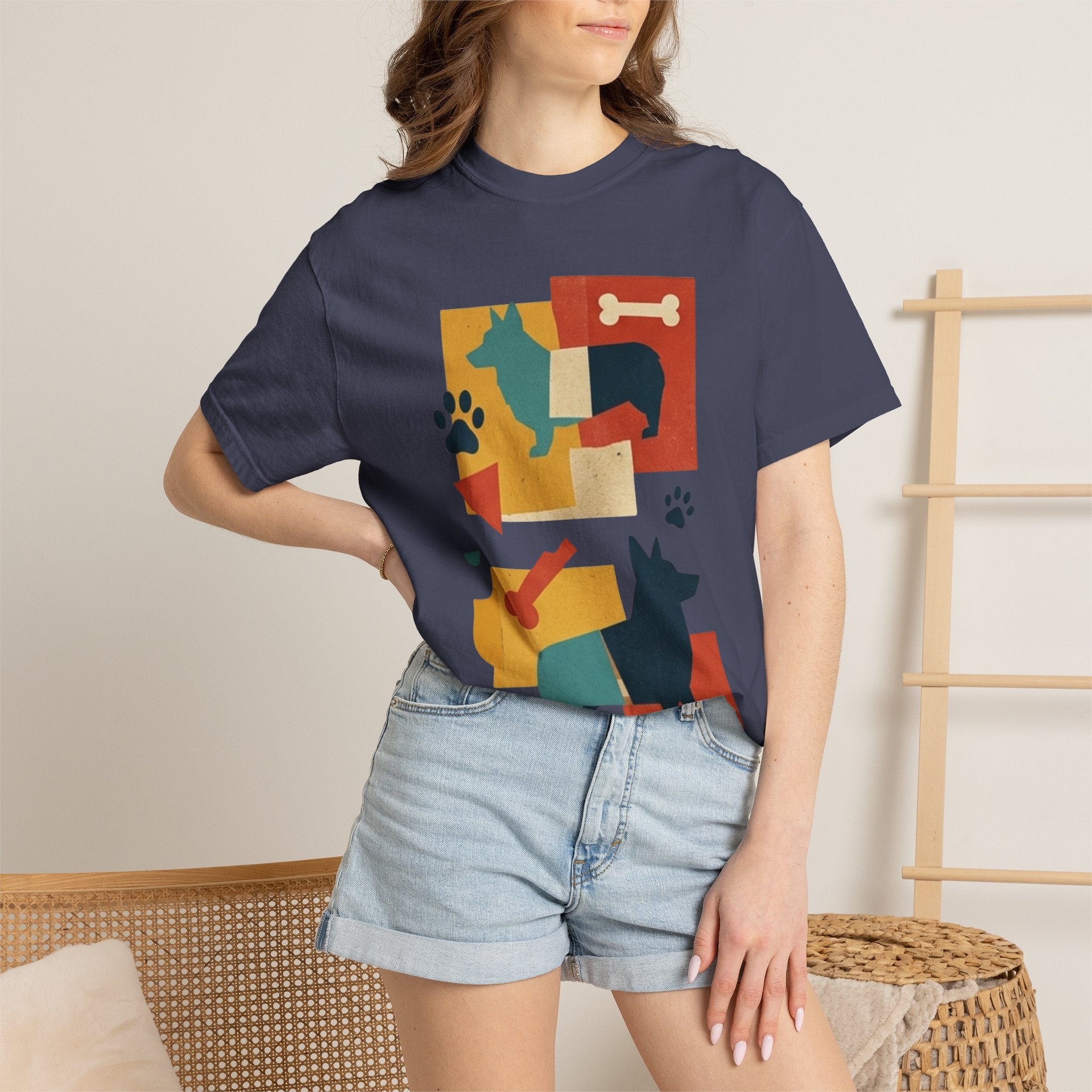 "Dogs and Bones" Unisex Garment-Dyed Tee