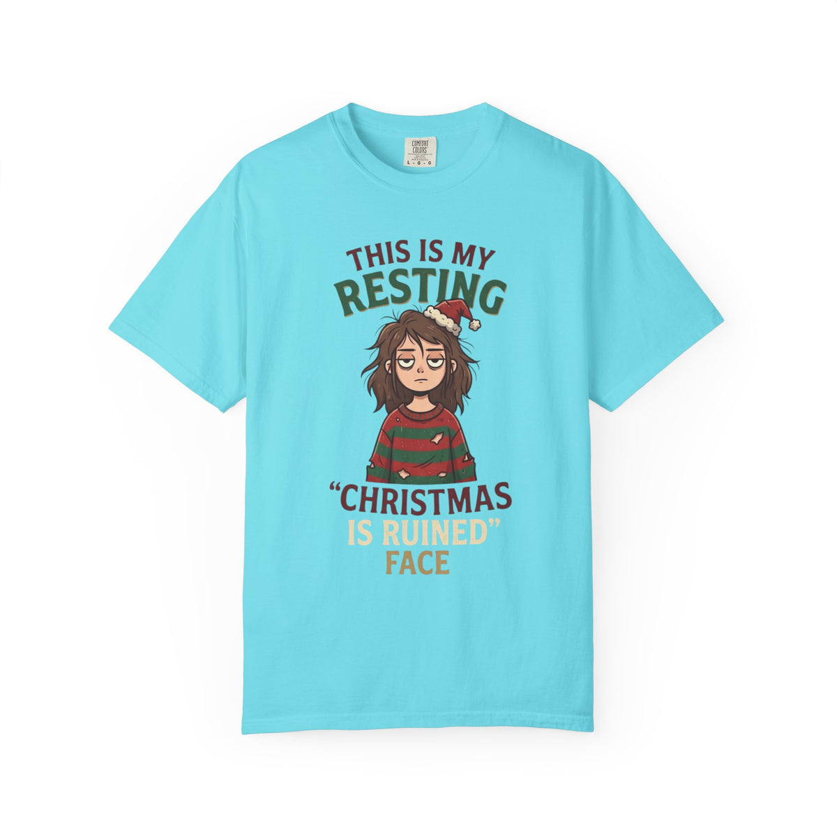 "Christmas Is Ruined" Unisex Garment-Dyed Tee