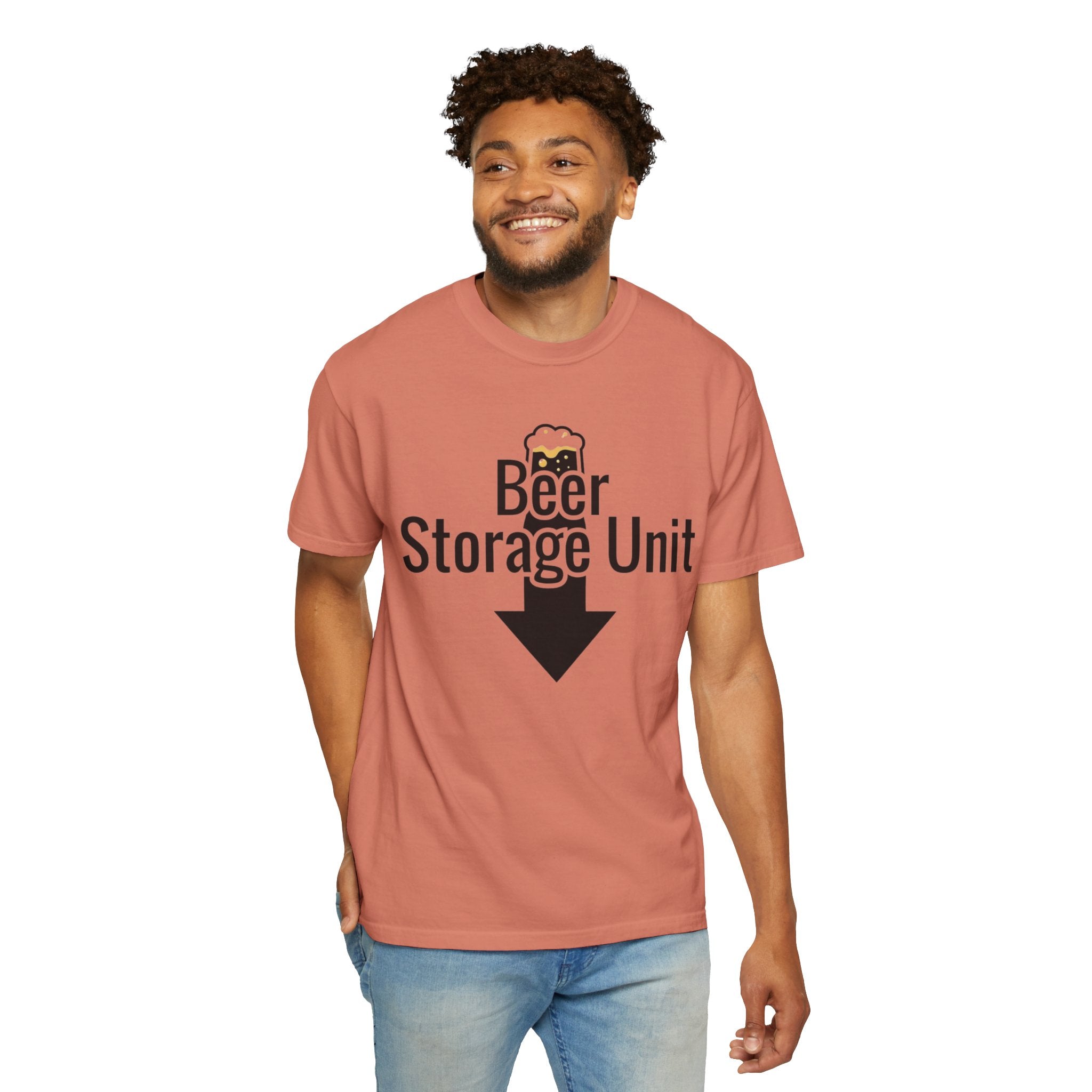 "Beer Storage Unit 2" Unisex Garment-Dyed T-shirt