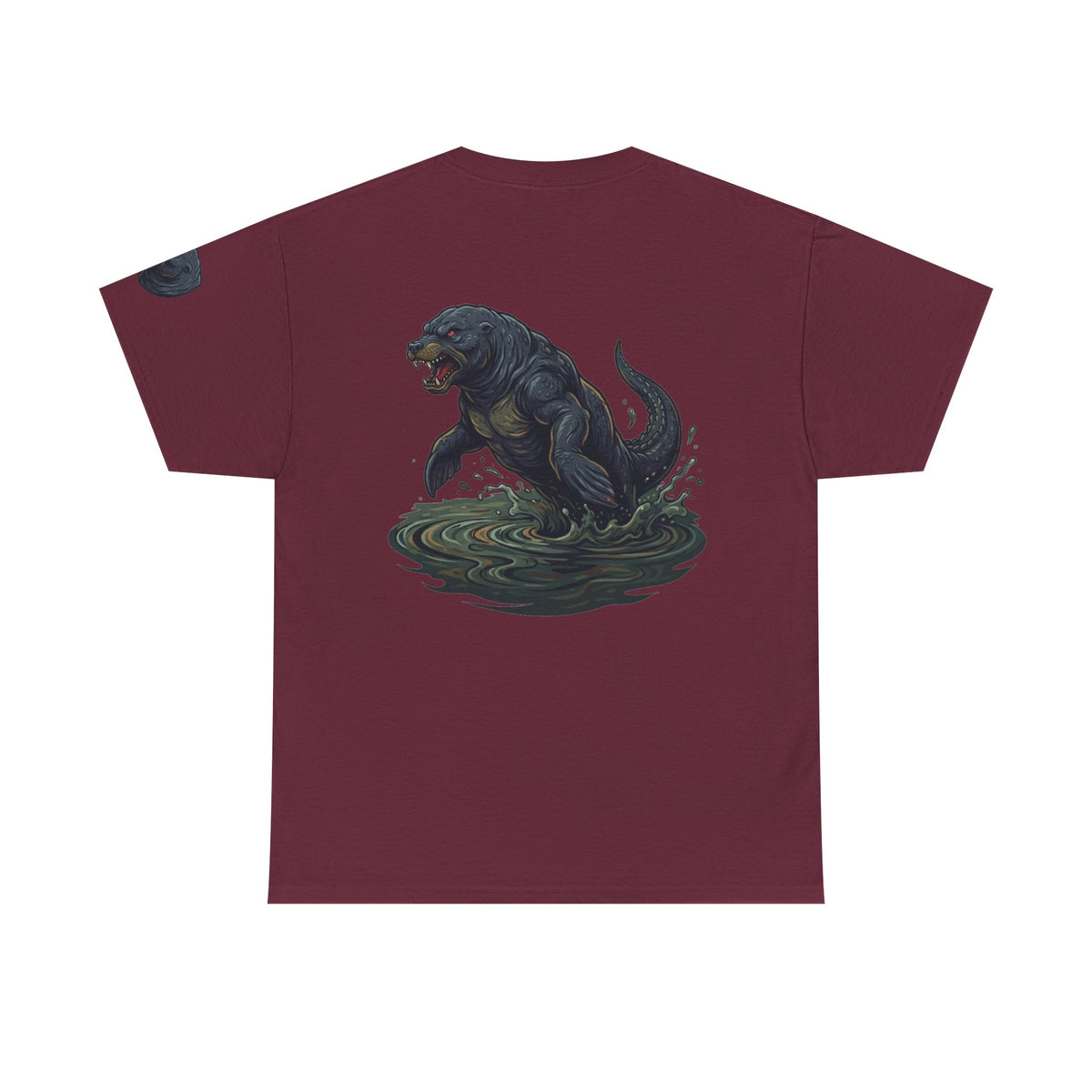 Color: Maroon | Bunyip (Australian Aboriginal Mythology) Premium Graphic Tee