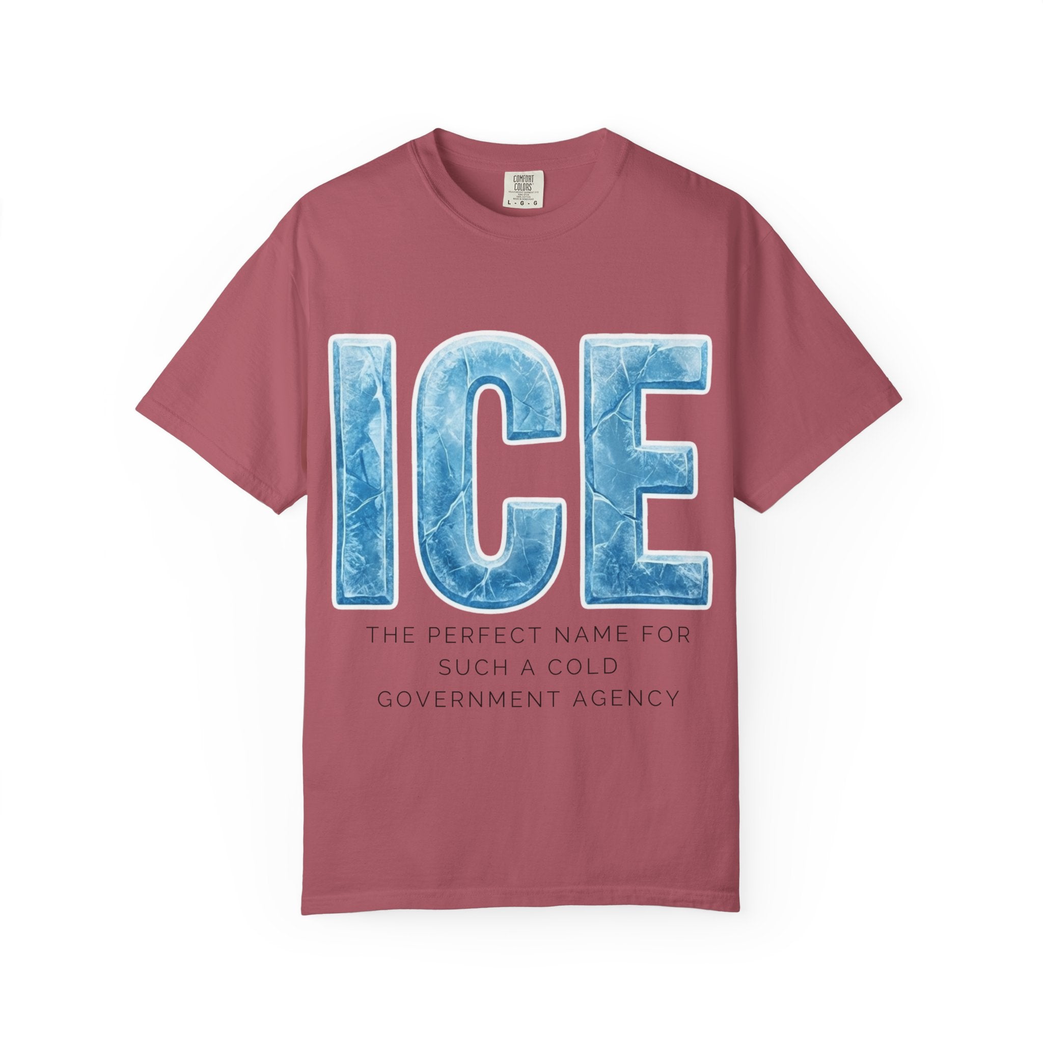 "ICE Cold Government" Unisex Garment-Dyed T-shirt