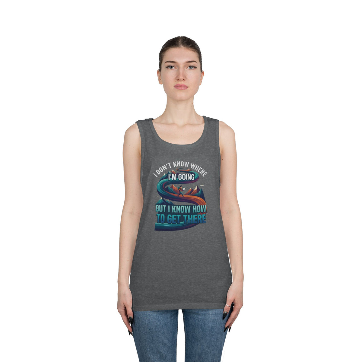 Color: Graphite Heather | I Don't Know Where I'm Going Tank Top