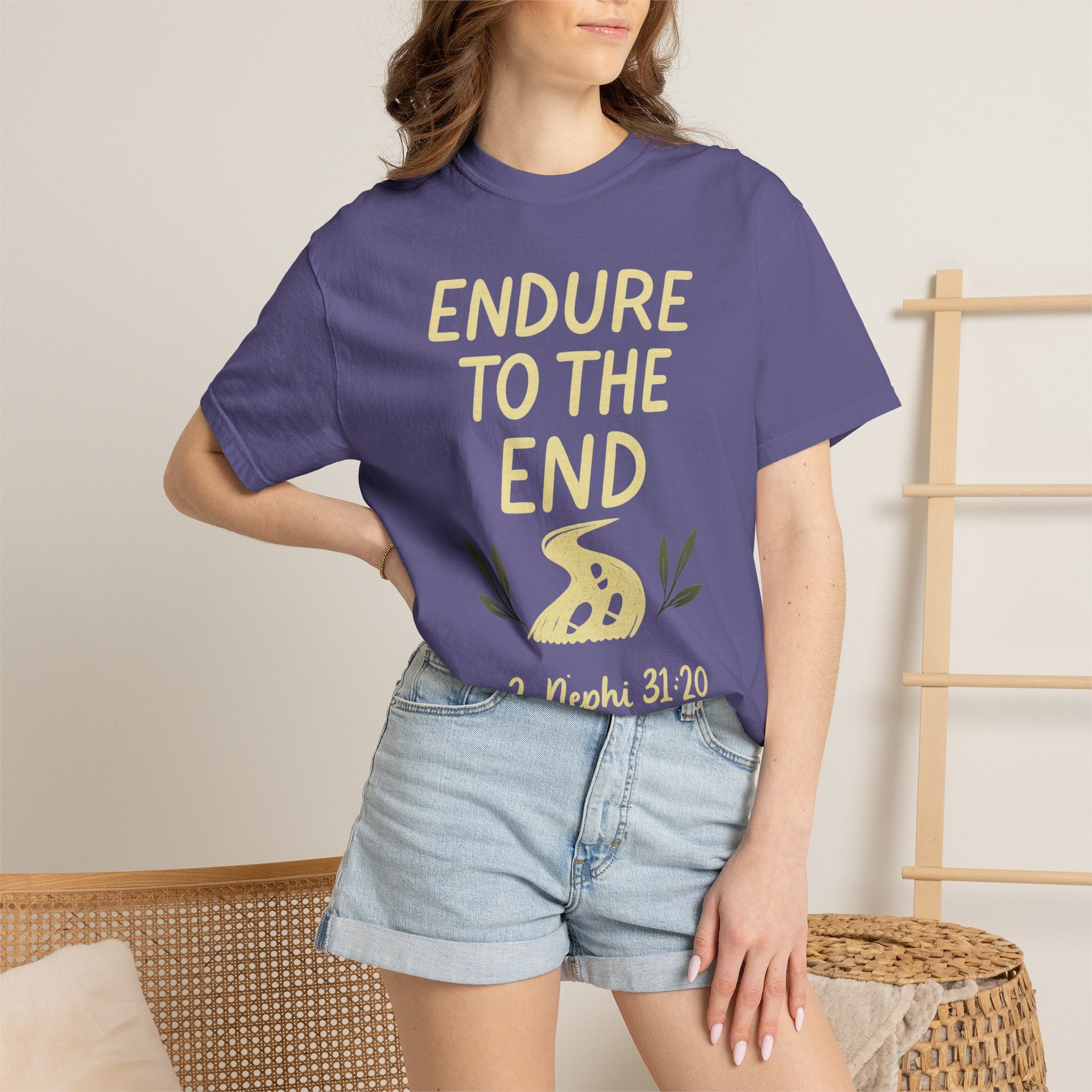 "Endure to the End" Unisex Garment-Dyed T-shirt