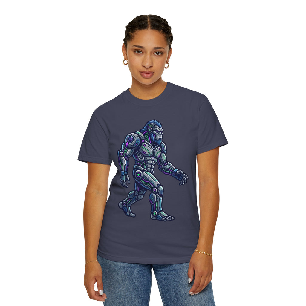 "Cyber Bigfoot" Unisex Garment-Dyed Tee