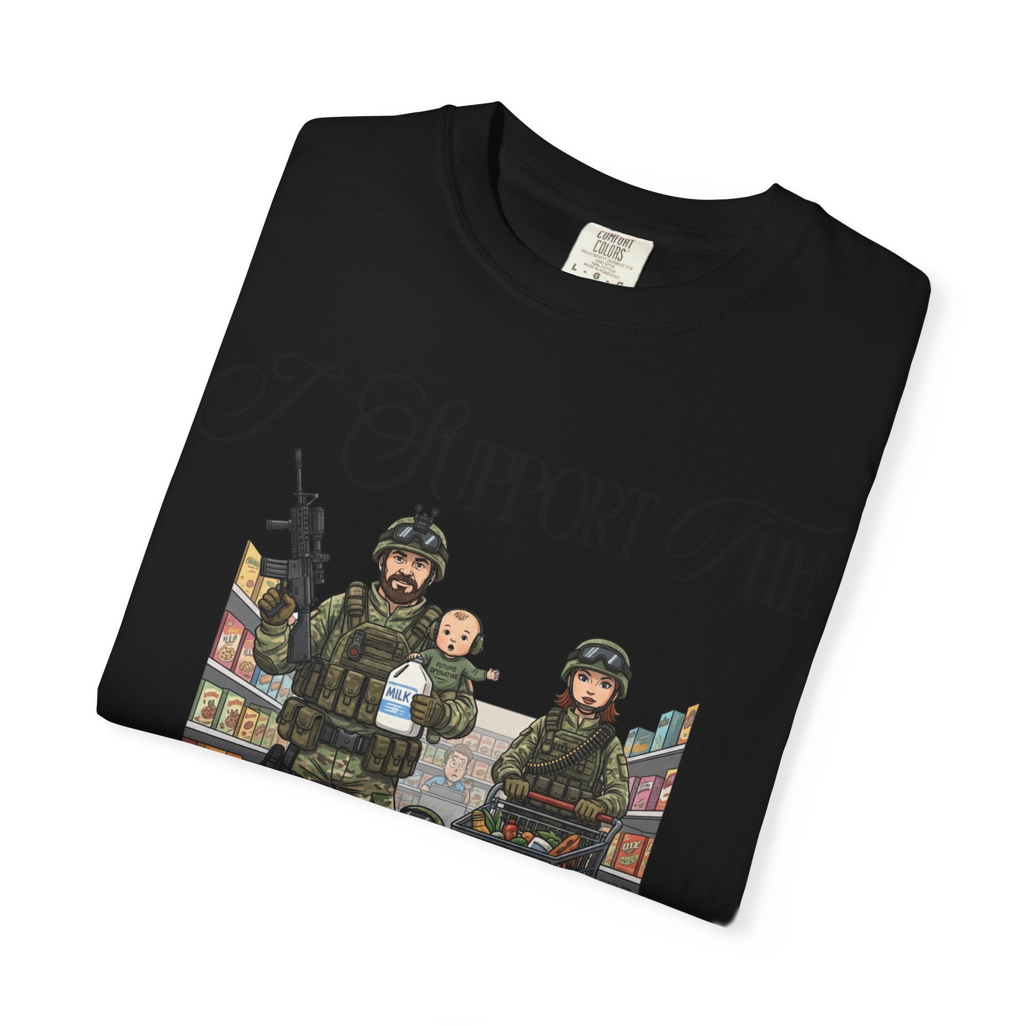 "actical Grocery Run" Unisex Garment-Dyed T-shirt