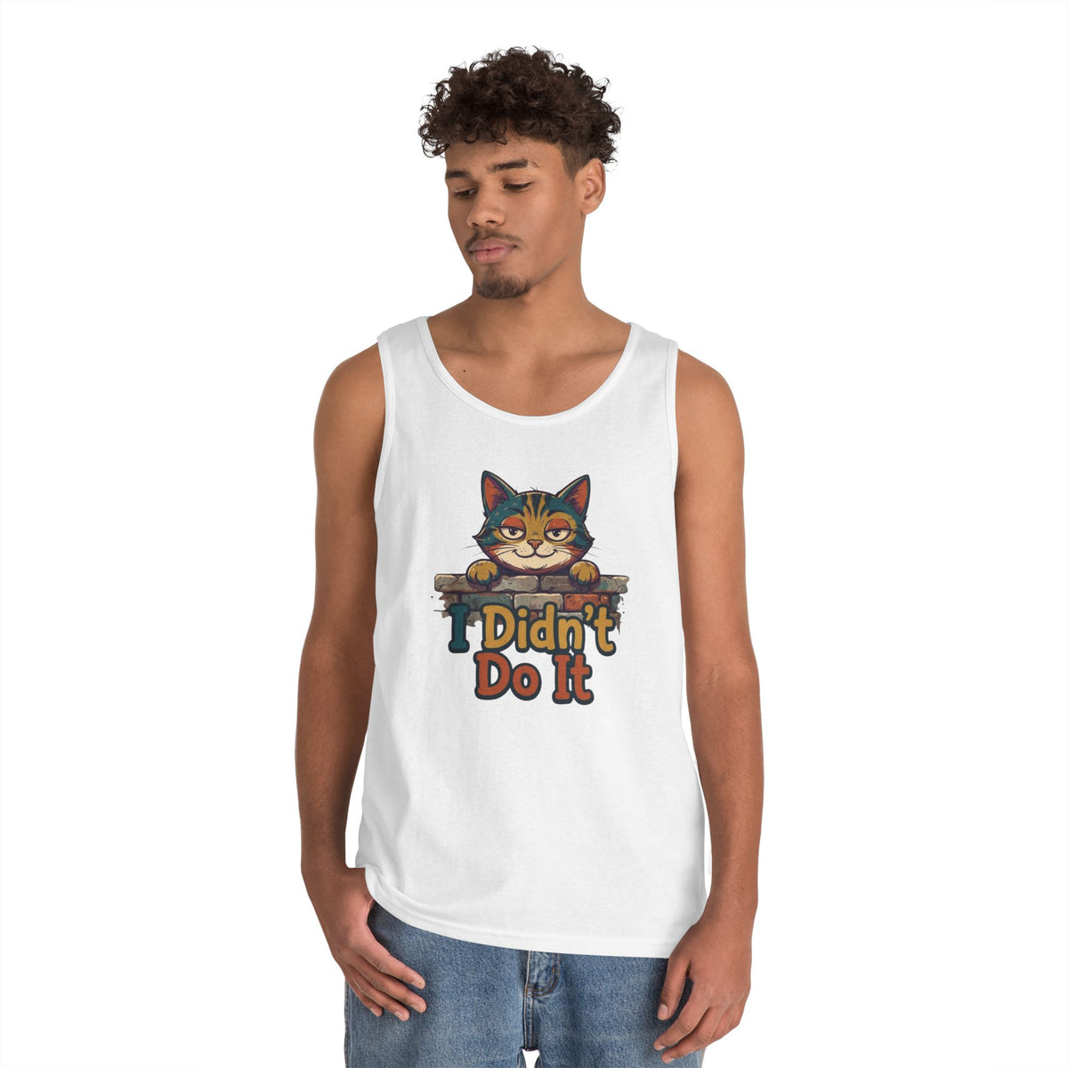 Color: White | I Didn't Do It Tank Top