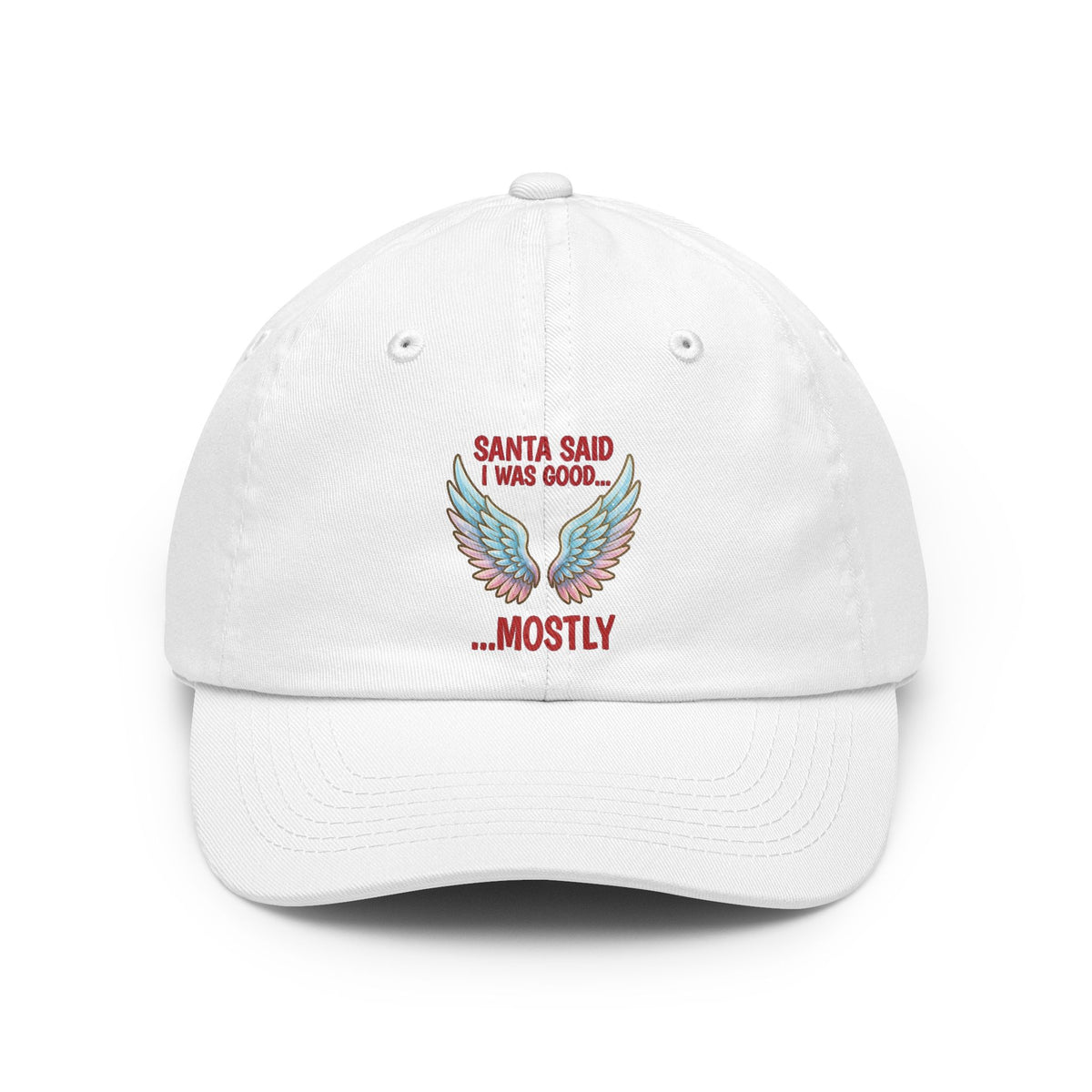 Color: White | Santa Said I Was Good Dad Hat