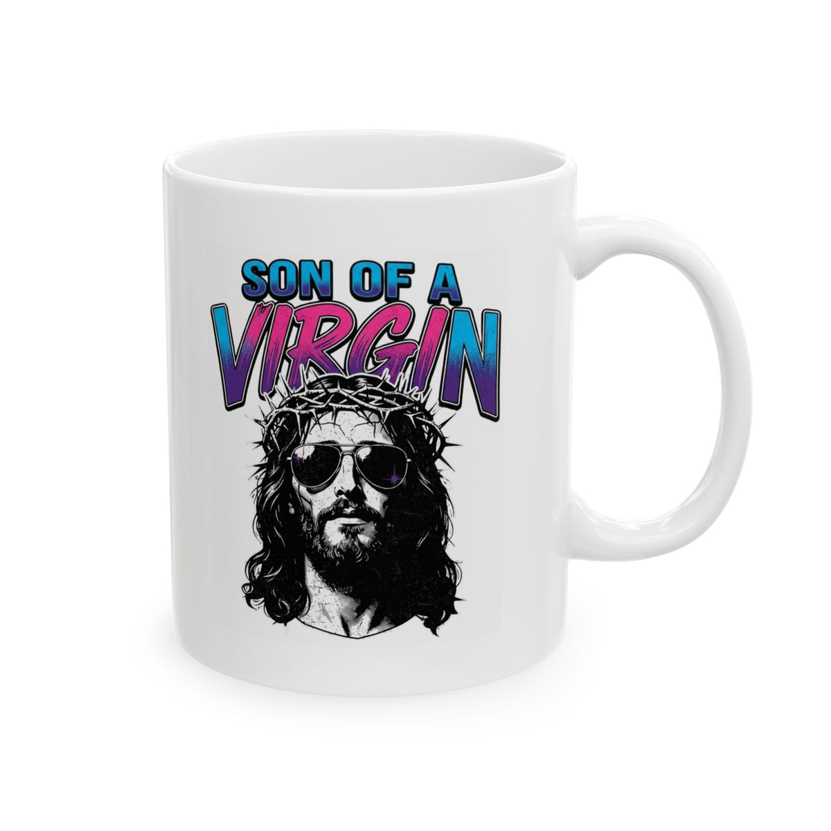 "Good Book Series - Son of A Virgin" White Ceramic Mug