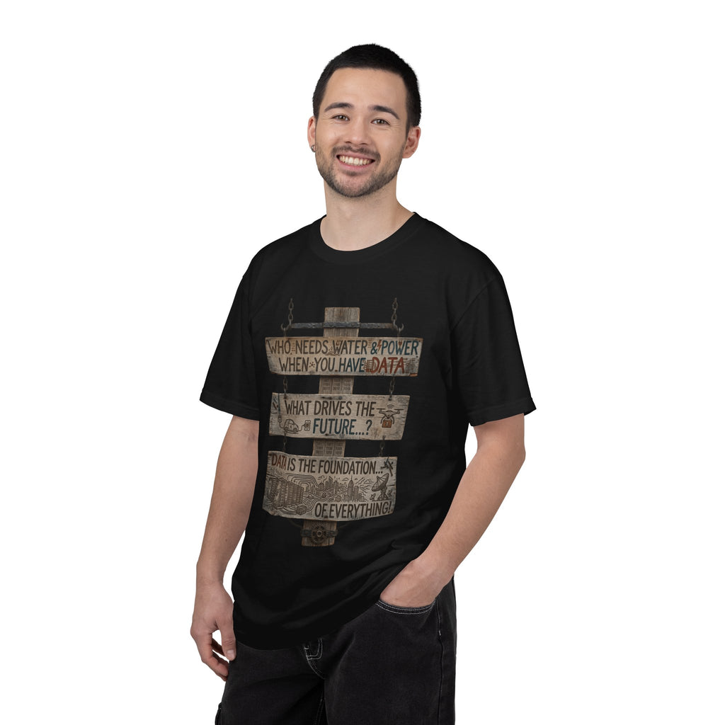 "Who Needs Water and Power" Unisex Garment-Dyed T-shirt