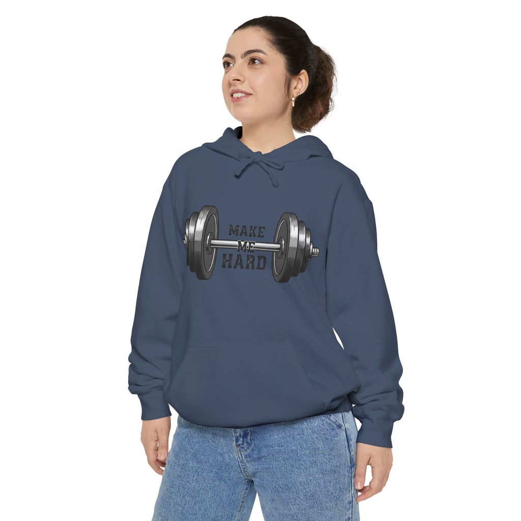 Make Me Hard - Morning Demands | Garment-Dyed Hoodie — AttitudeShirts