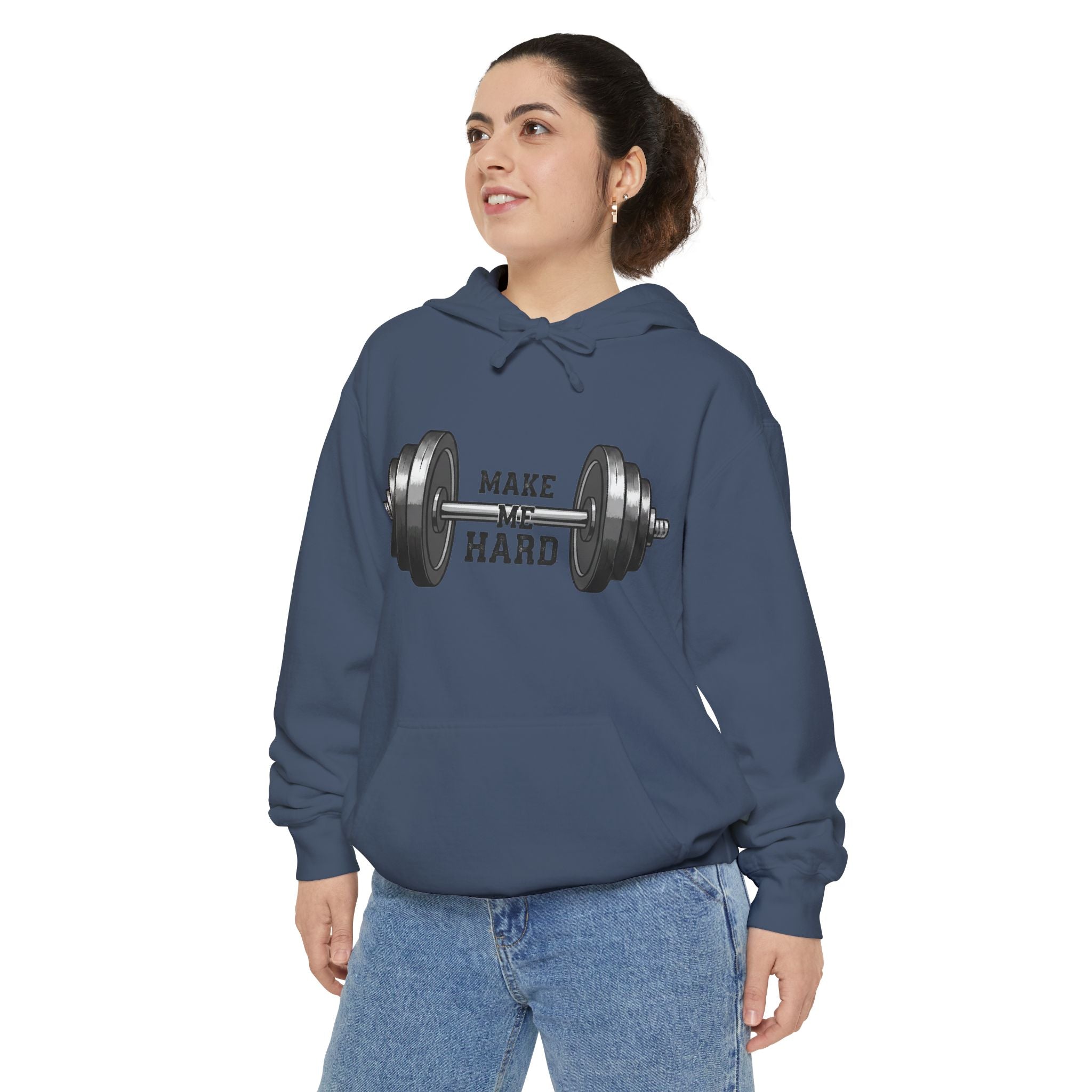 Make Me Hard - Morning Demands | Garment-Dyed Hoodie — AttitudeShirts