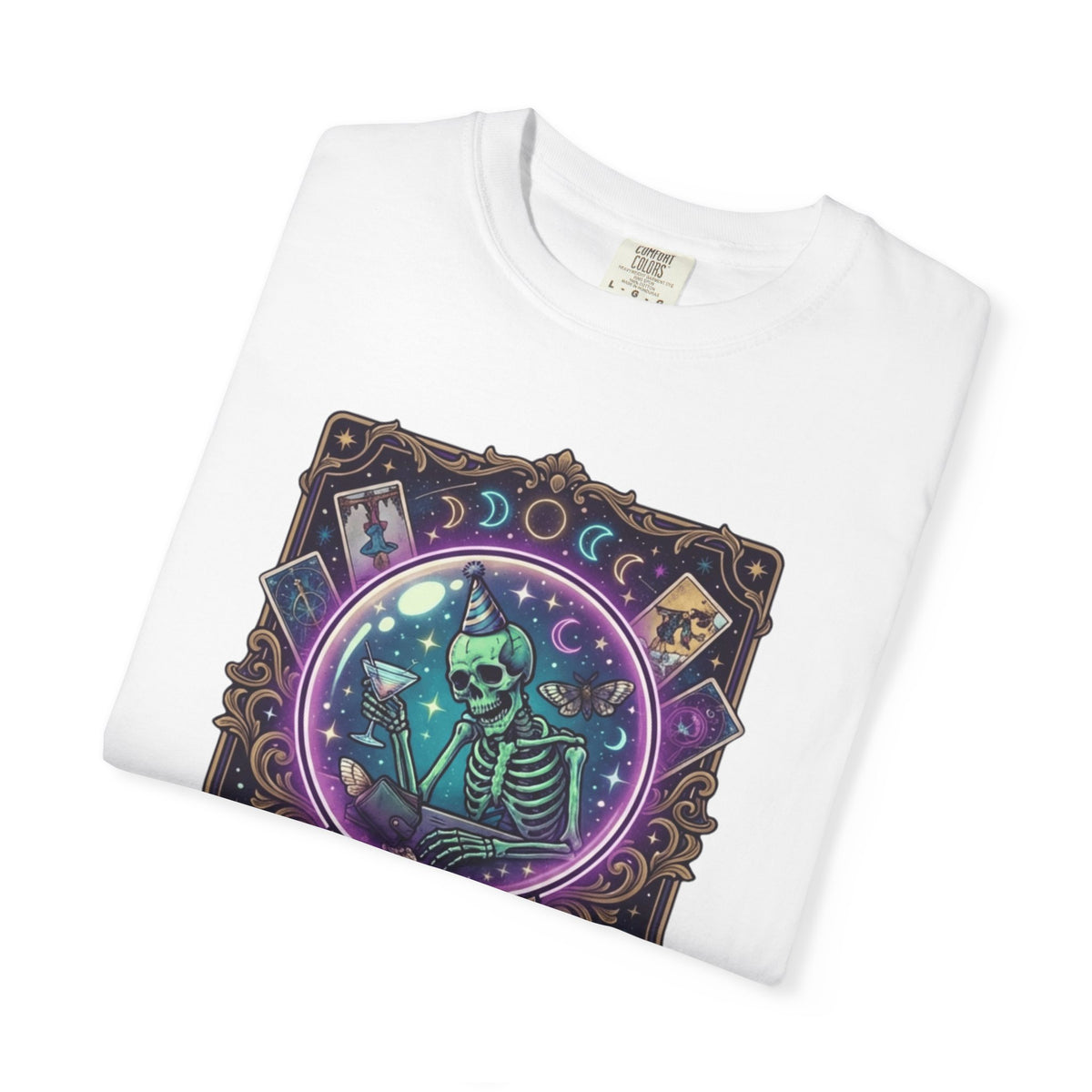 "I Foresee A Terrible Morning After" Unisex Garment-Dyed Tee